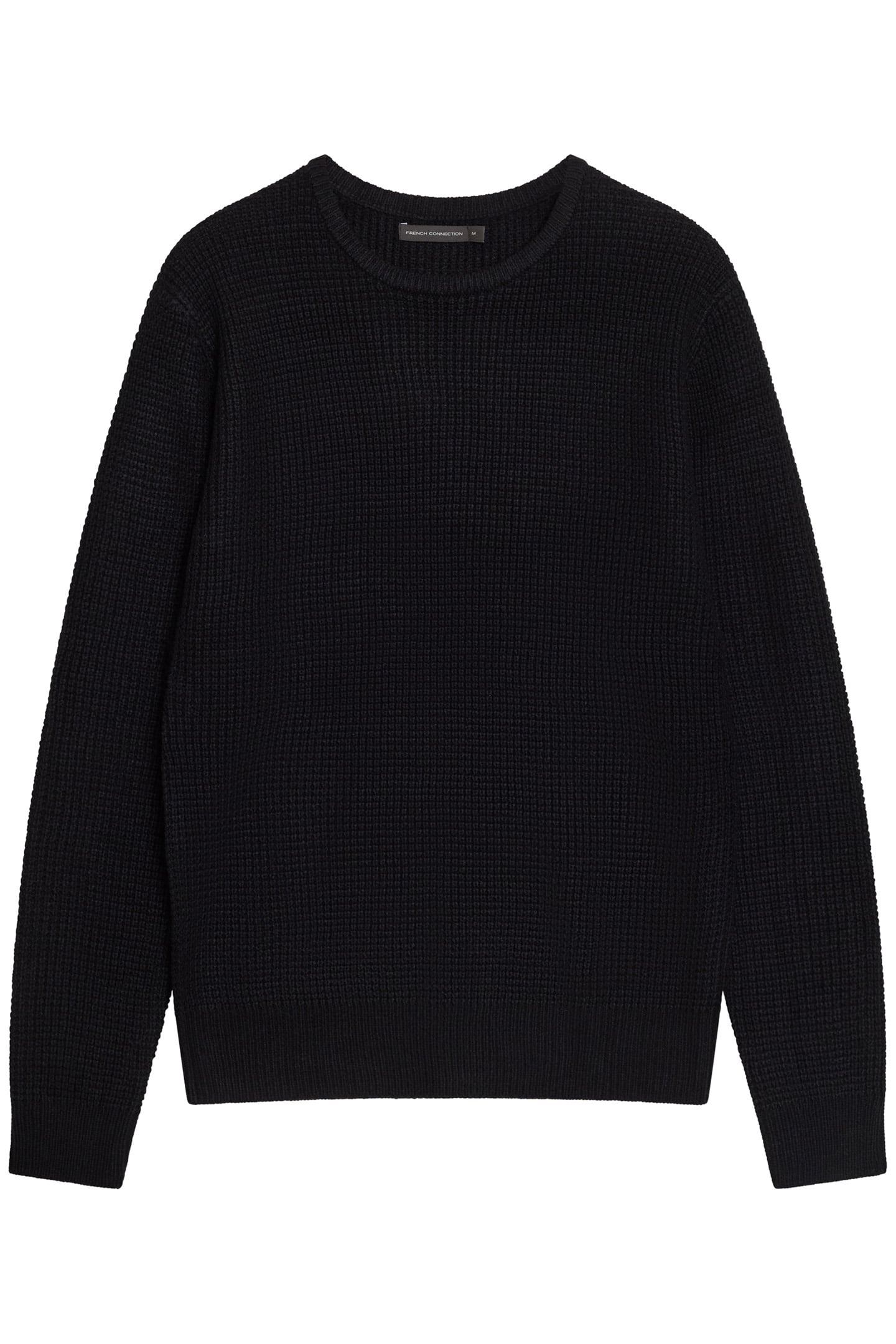CREW WAFFLE BLACK 1