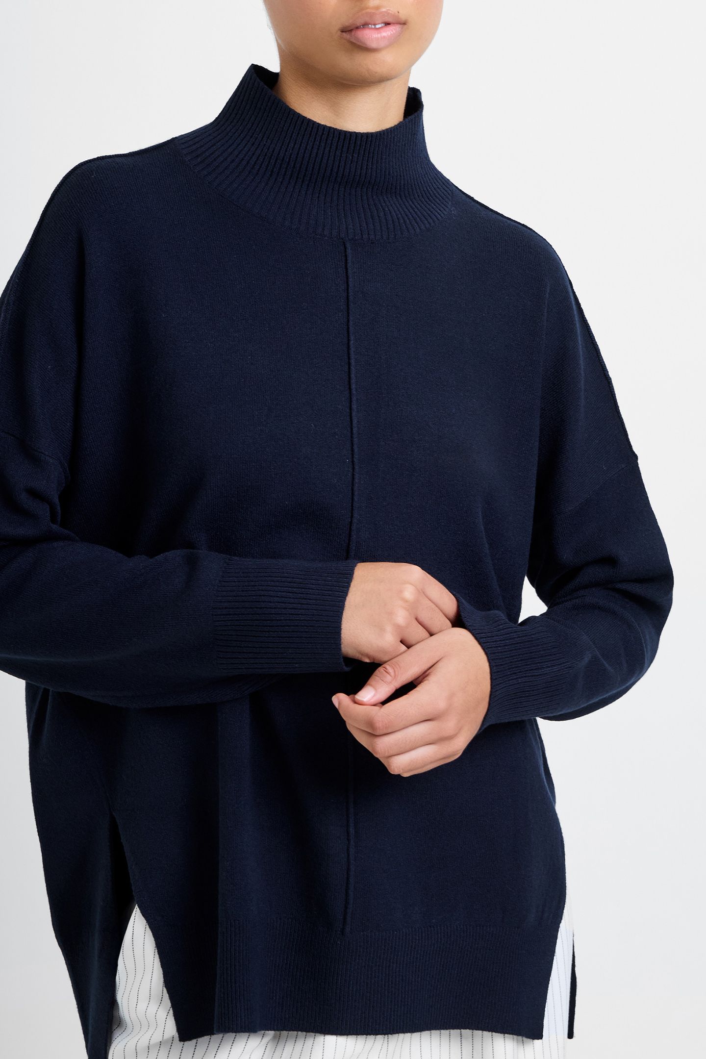 BABYSOFT HIGH NECK SEAM JUMPER MIDNIGHT 3