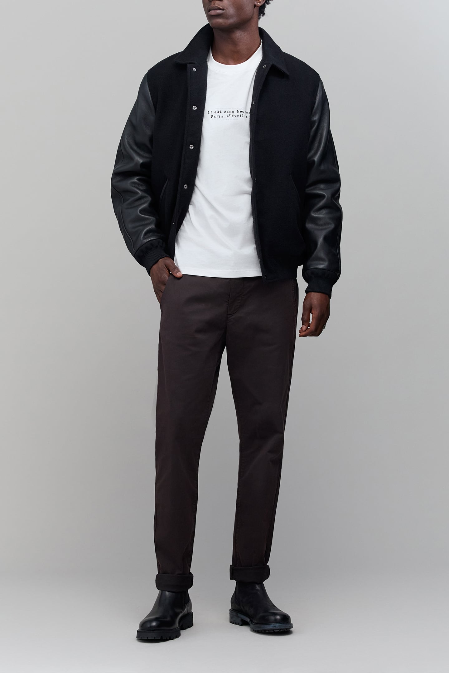 BROWN SLIM CHINO PANTS BROWN 5