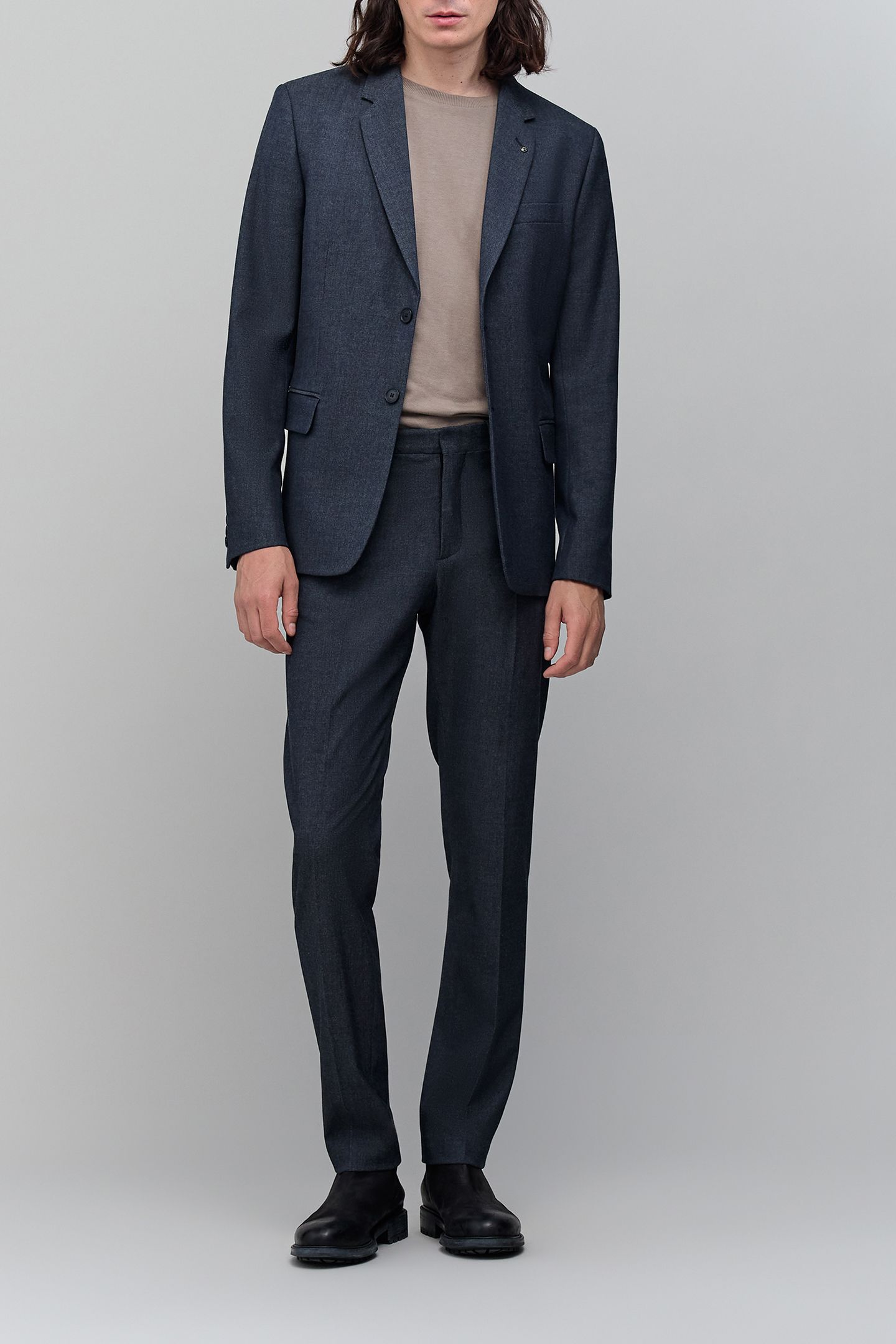 FAUX-UNI NAVY SUIT PANTS NAVY 4