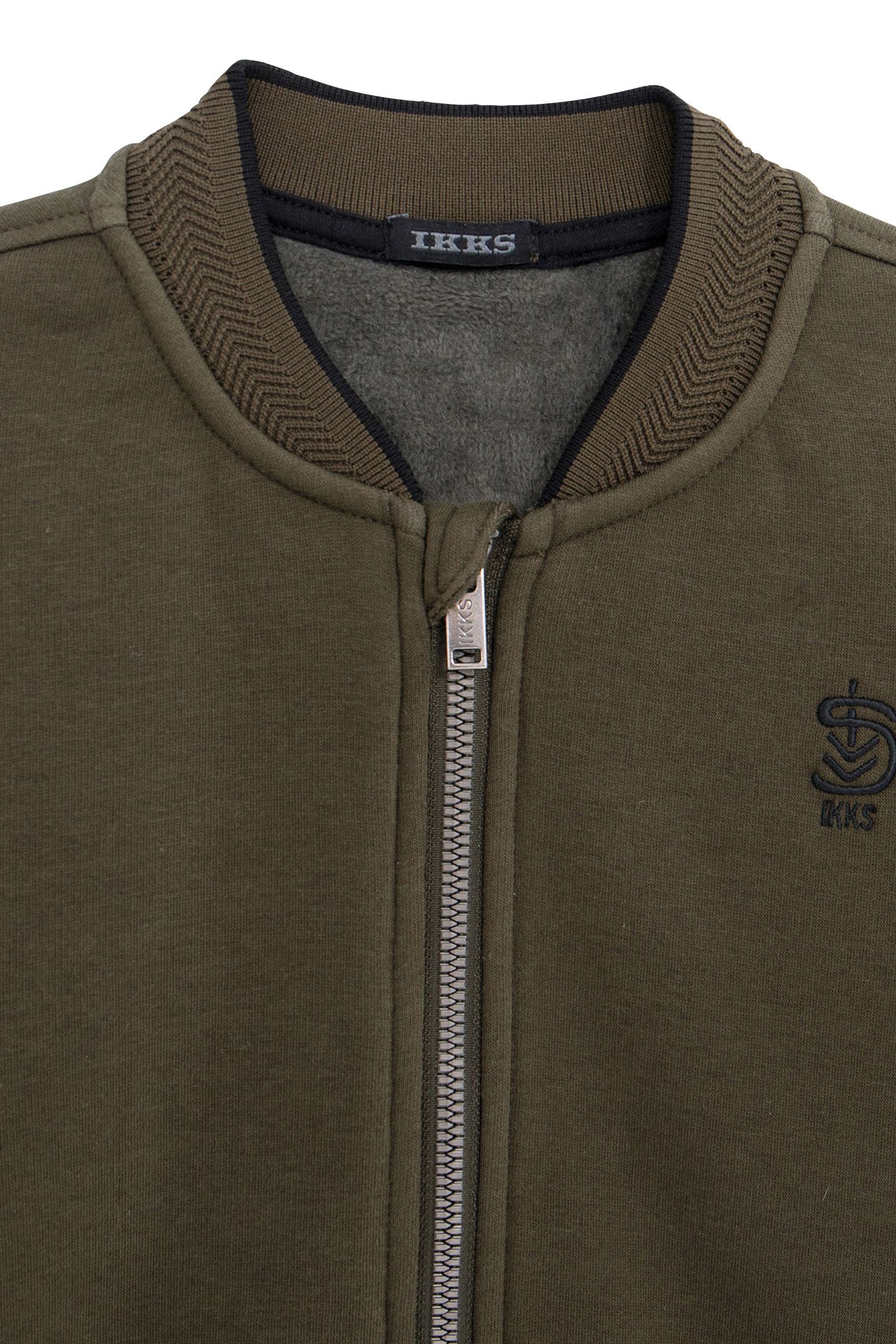 BOY'S ZIPPED KHAKI TEDDY CARDIGAN 3