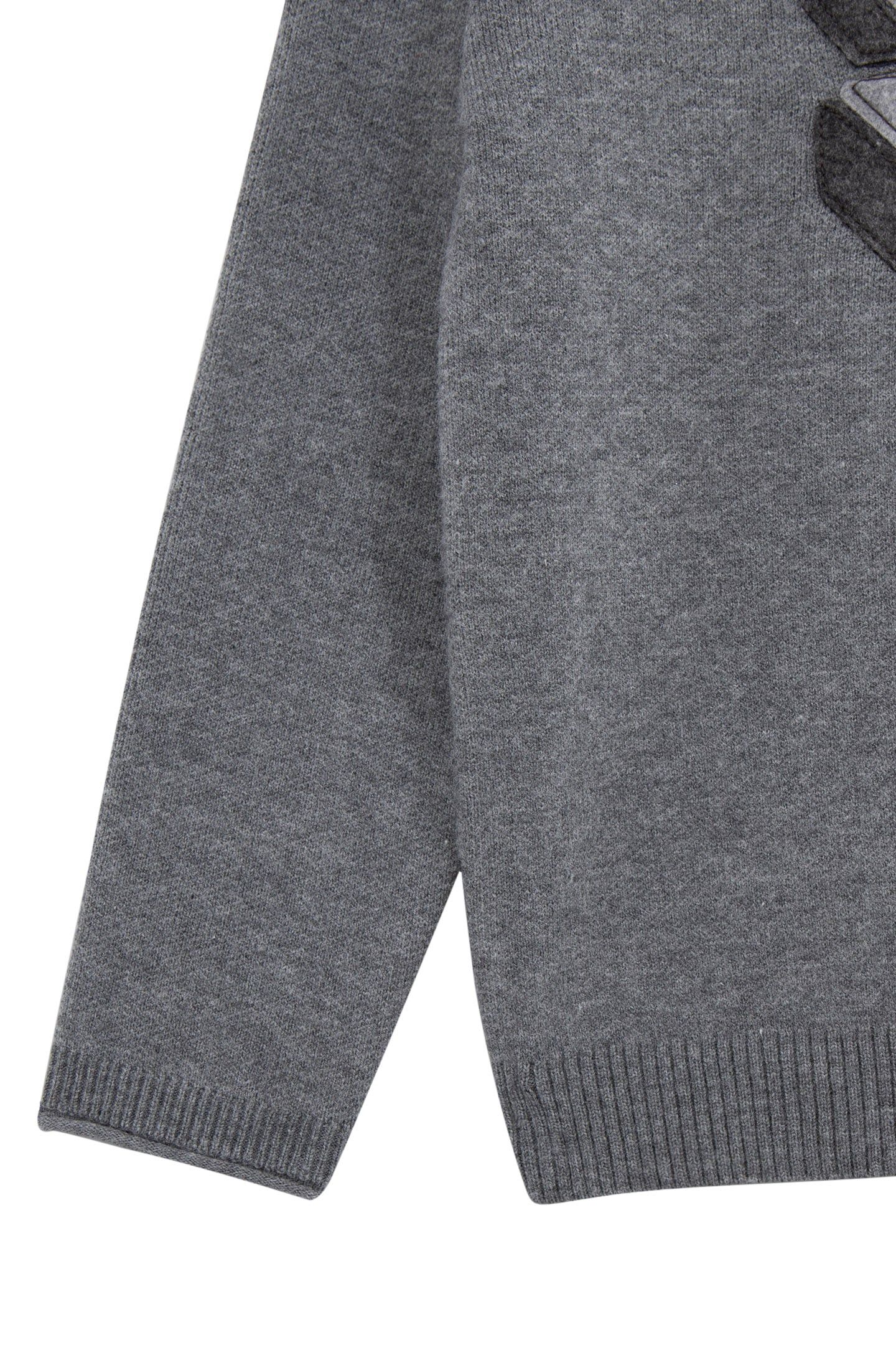 BOY’S GREY KNIT HOODIE WITH XL LIGHTNING BADGE 3