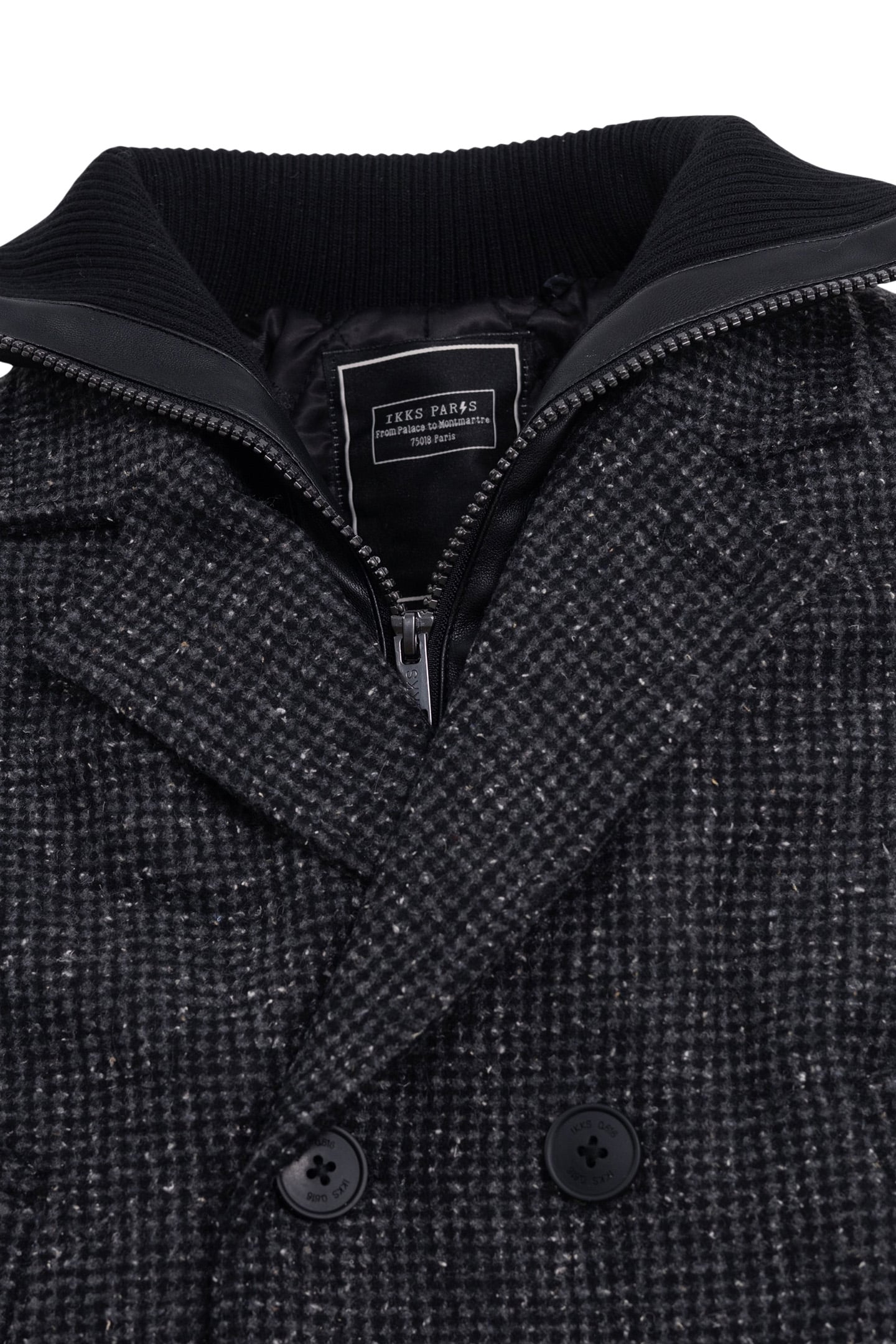 BOY'S GRAY PLAID COAT WITH TWO-PLY TRIM 5