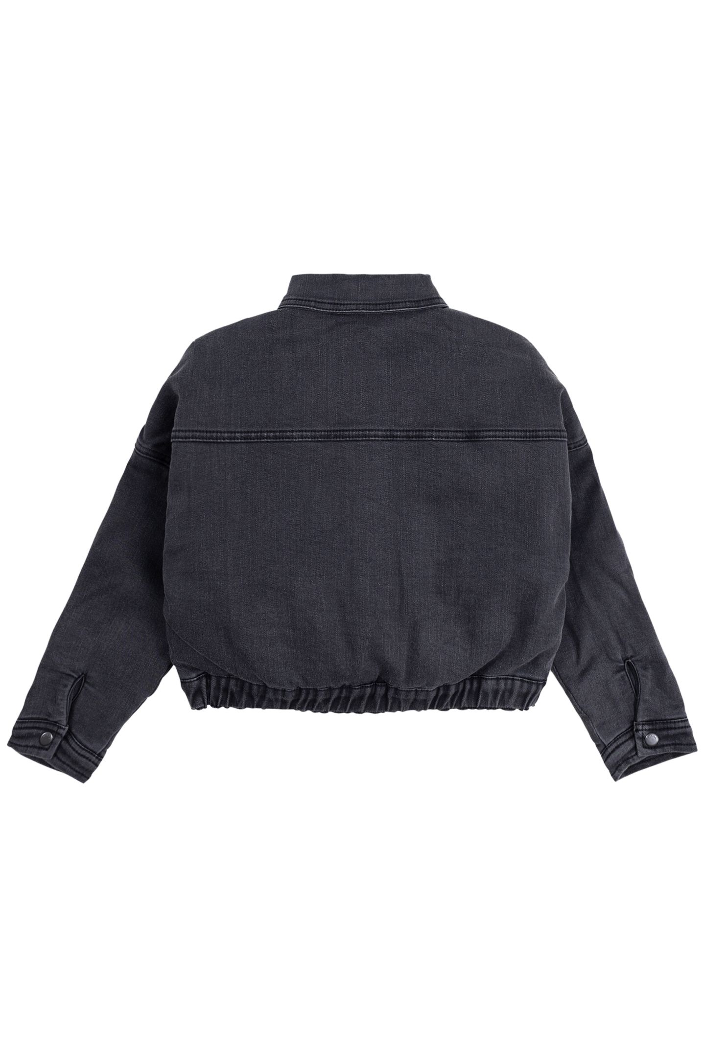 GIRL'S GREY FADED DENIM JACKET WITH LINING 2