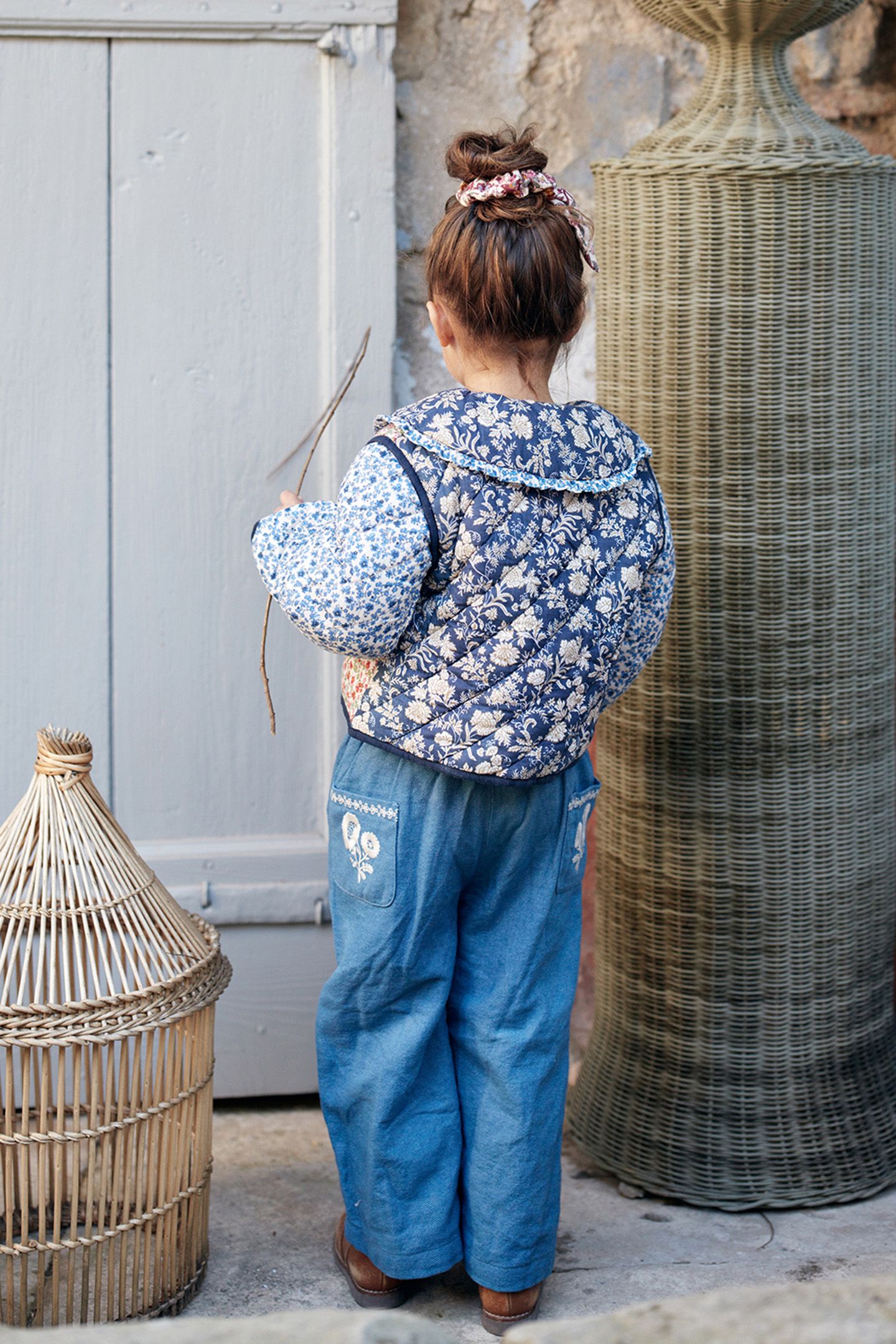 PANTS FLOR BLUE 4