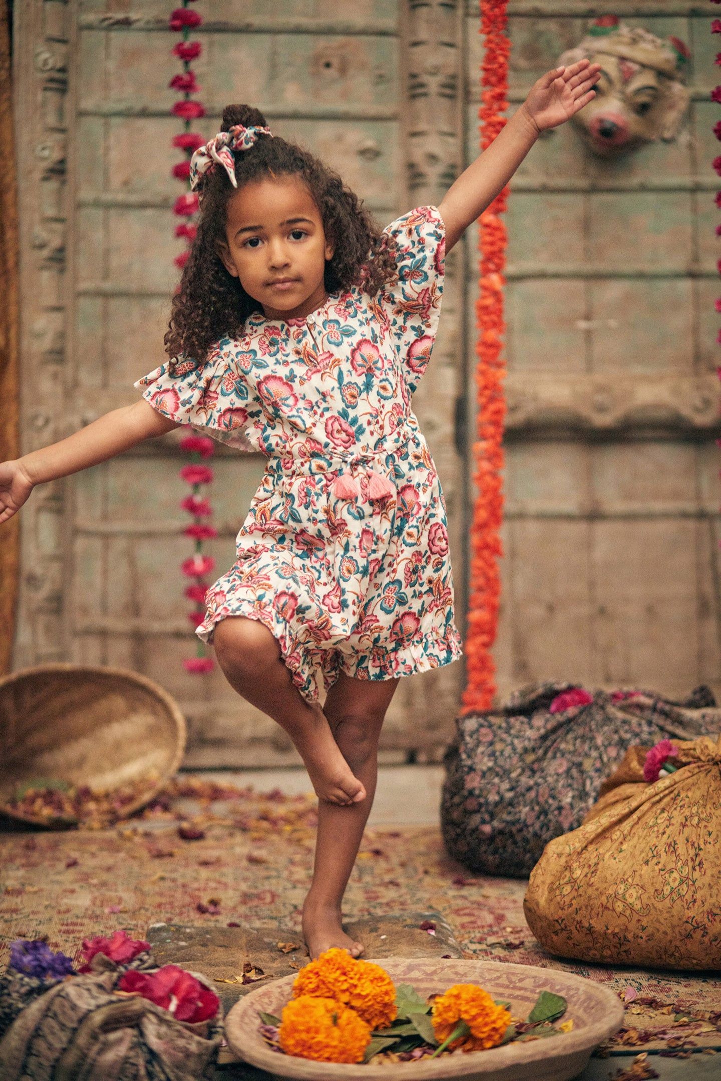 JUMPSUITS MAYALIA CREAM INDIAN FLOWERS 1