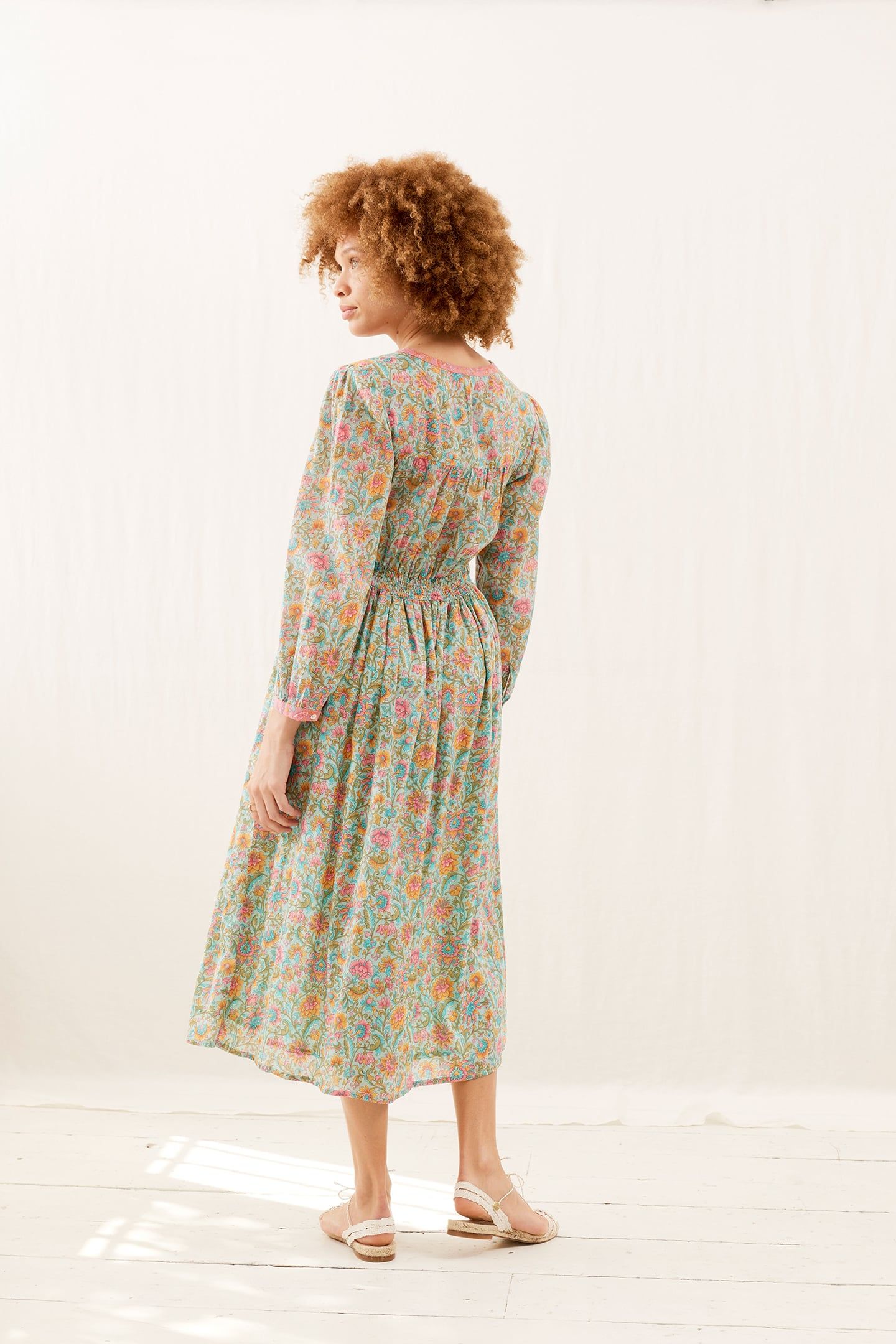 DRESS DIANE WATER R FLOWER-PINK 2