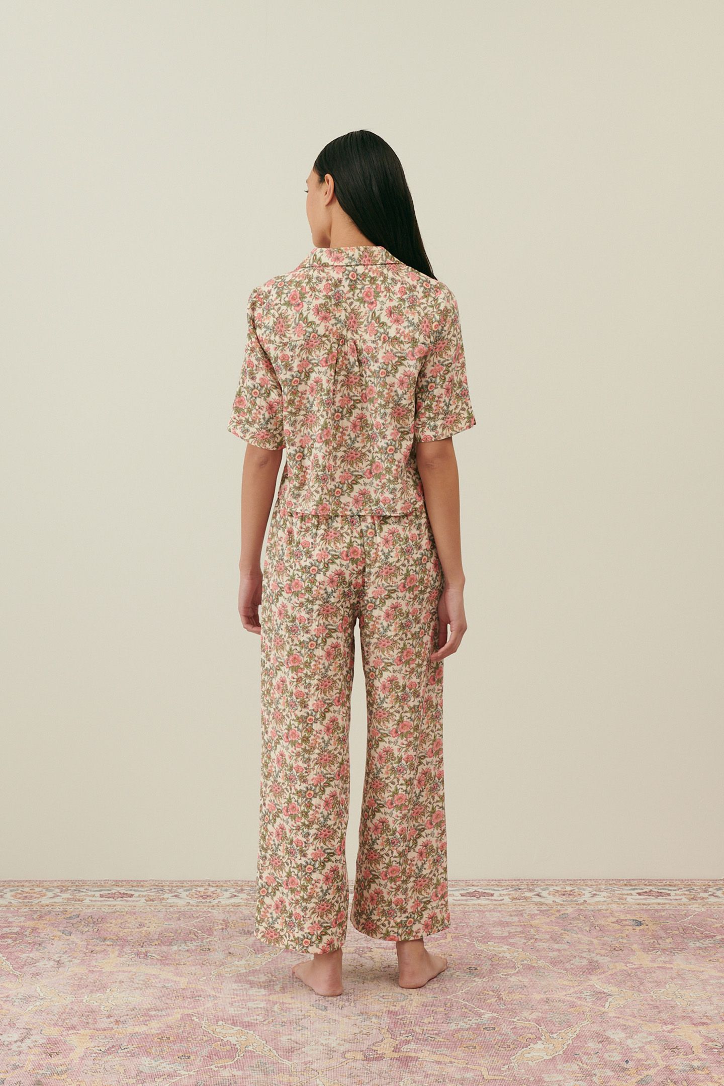 PAJAMAS SET LOUKA IVORY ENCH FIELDS 2