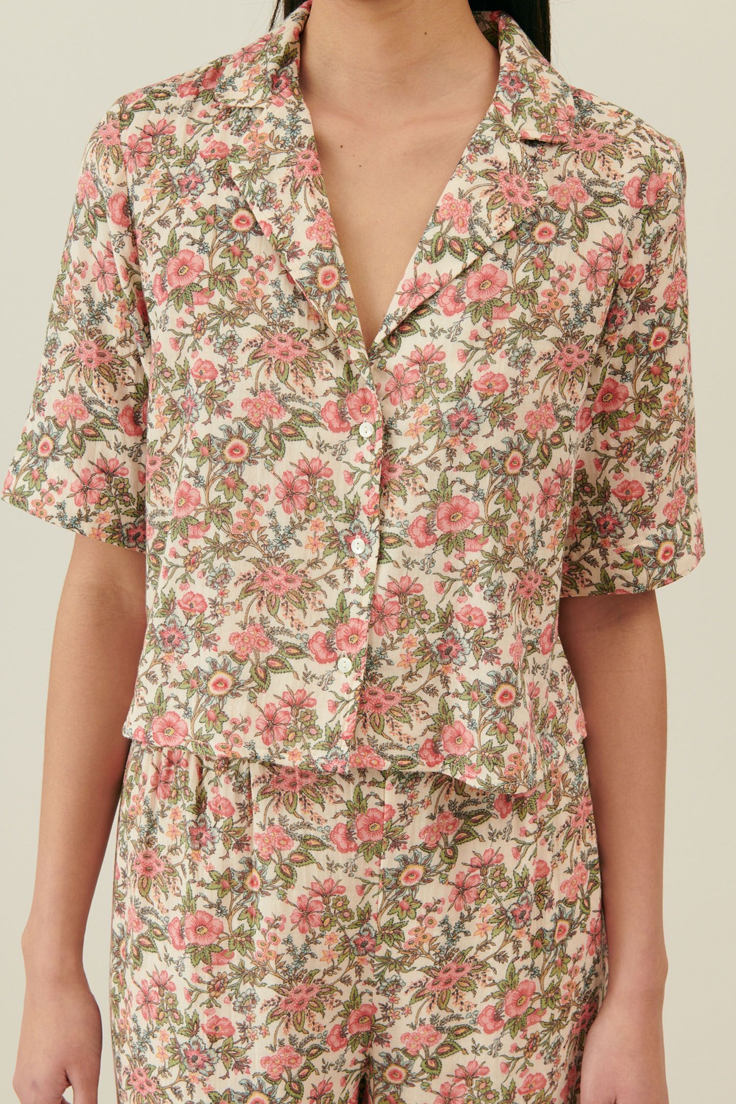 PAJAMAS SET LOUKA IVORY ENCH FIELDS 5