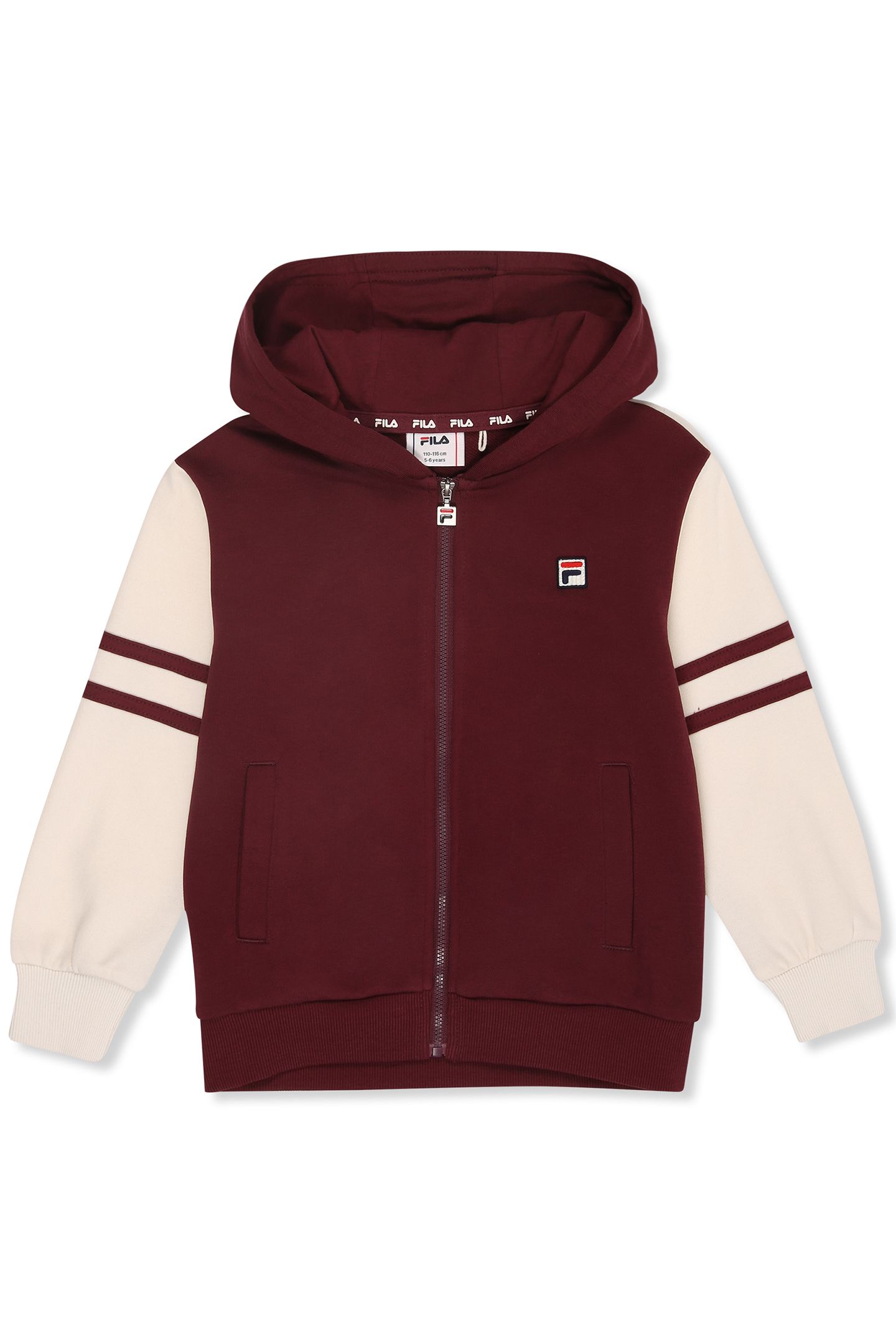 UNISEX VERCELLI REGULAR HOODED TRACK JACKET FIG-EGRET 1