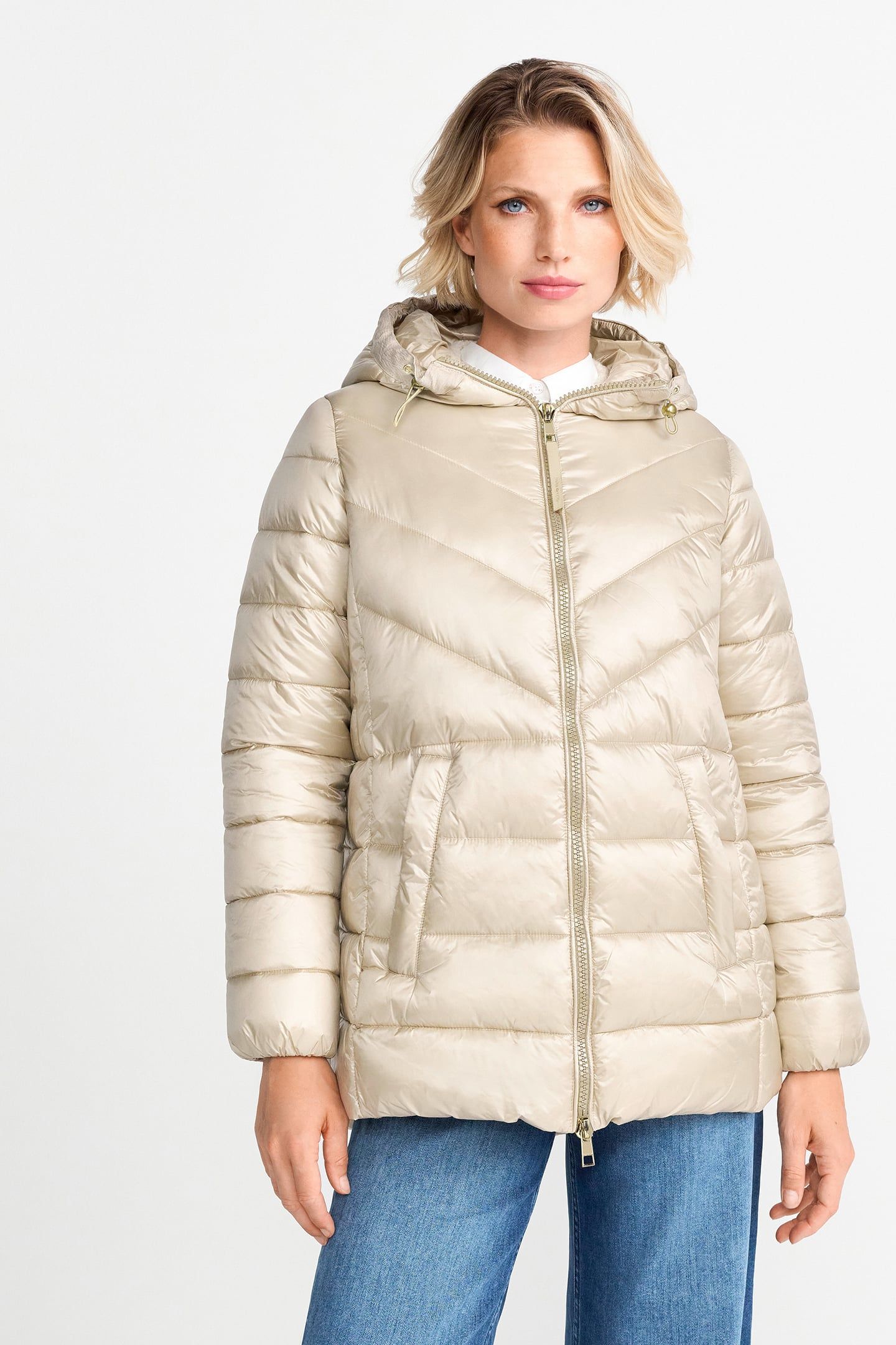 A-SHAPED JACKET CAFFEE LATTE 1