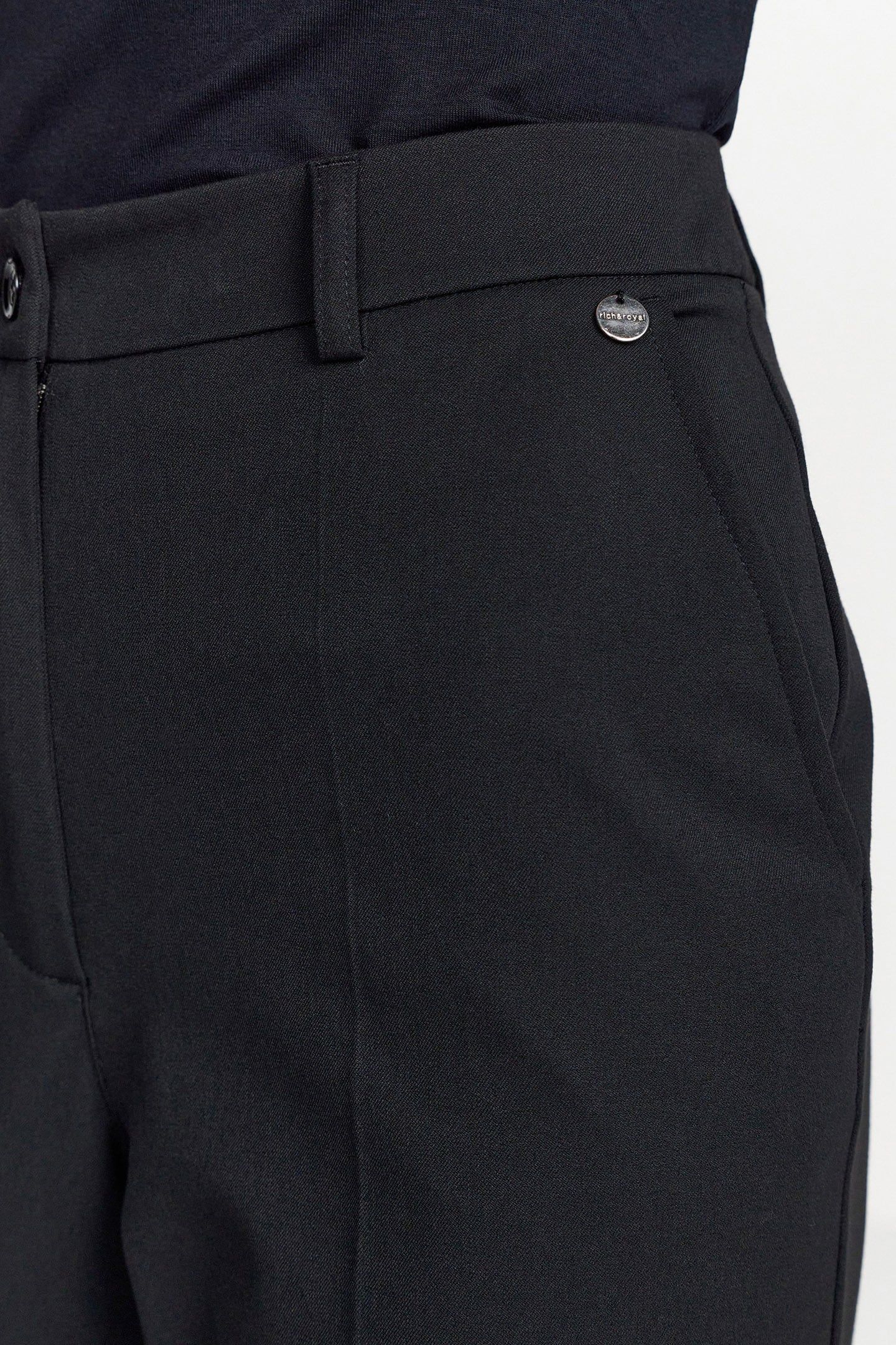 WIDE LEAG PLEATED PANTS BLACK 5