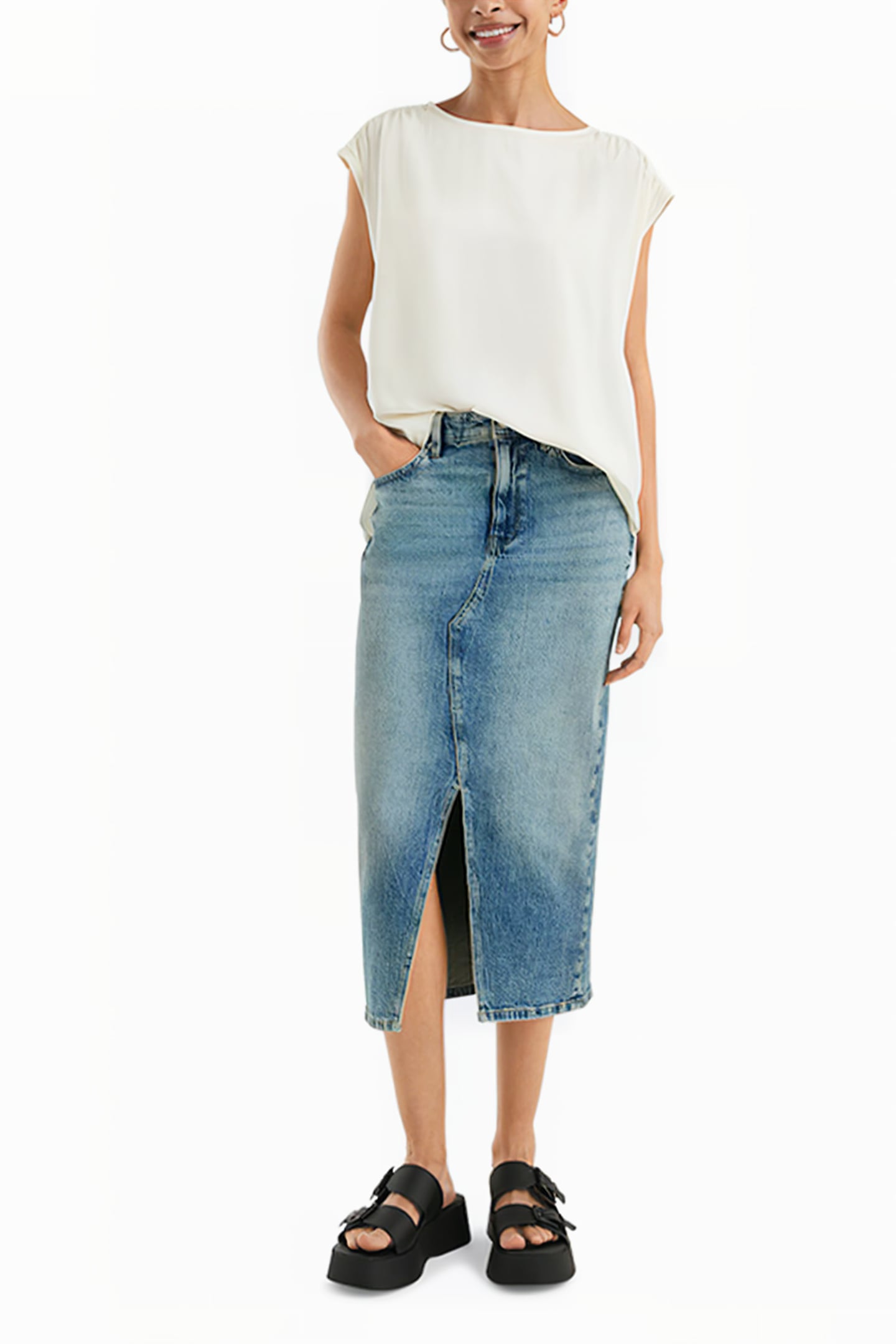 S.OLIVER-QS SKIRT BLUE DENIM 2