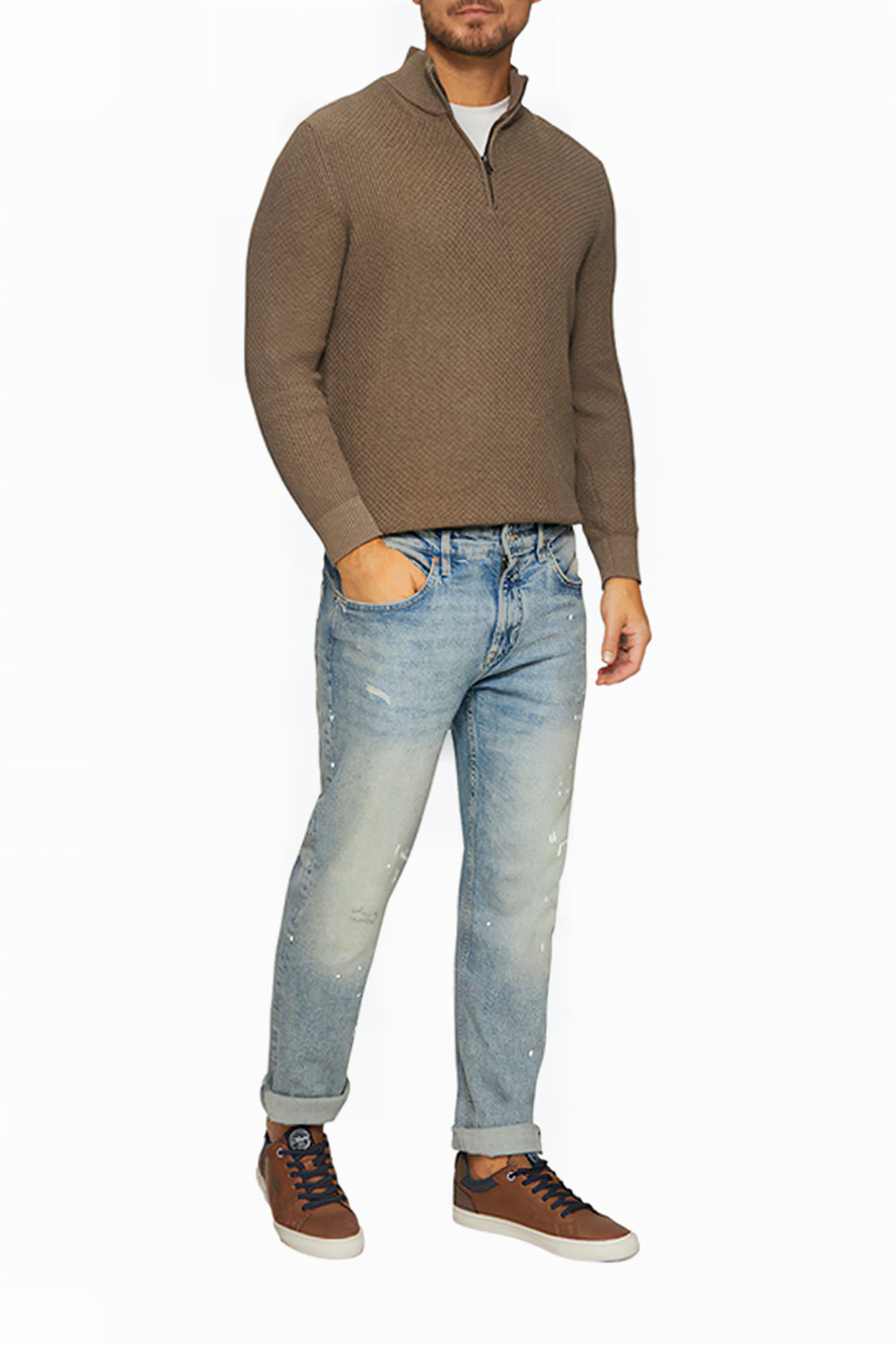 S.OLIVER PULLOVER BROWN 2