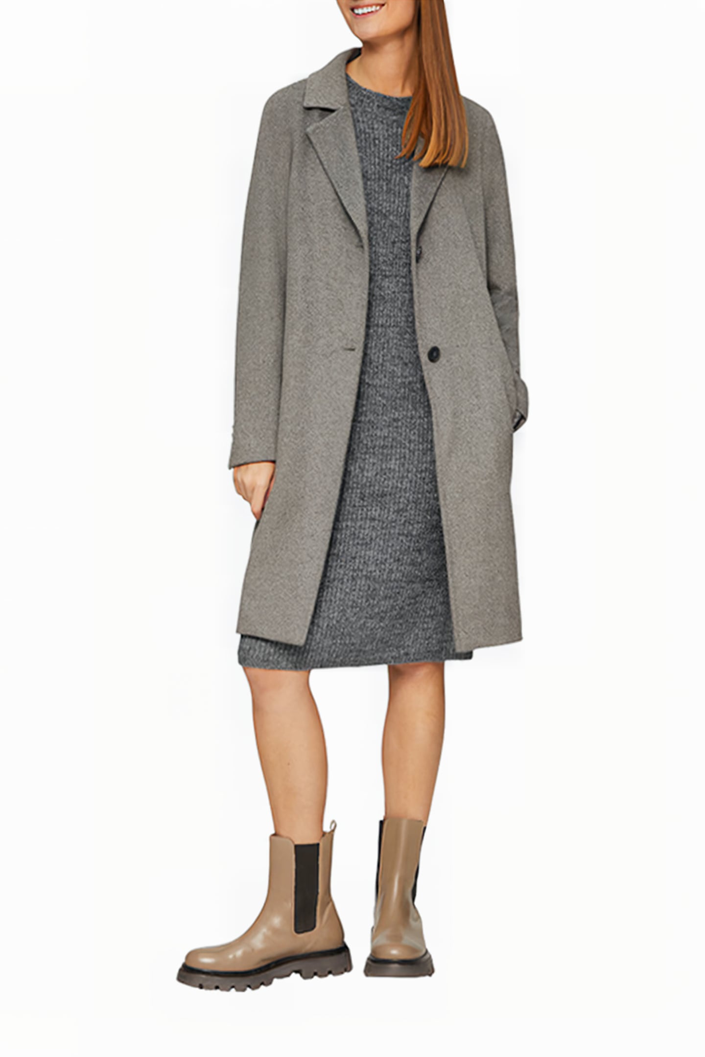 S.OLIVER DRESS GREY/BLACK 4