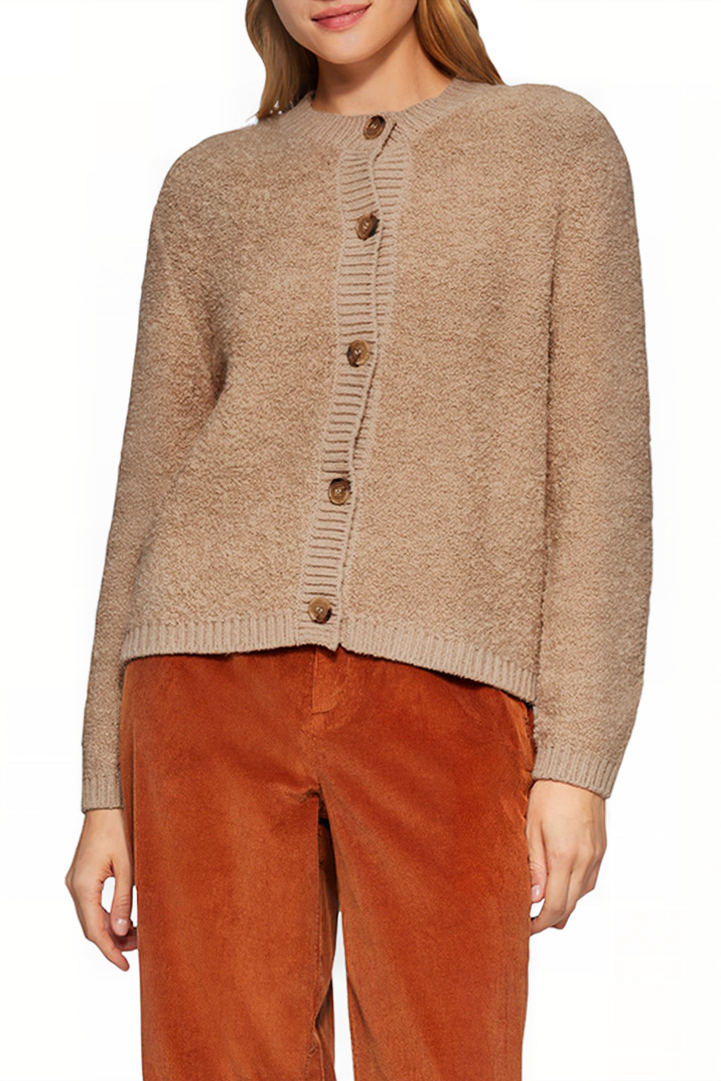 S.OLIVER CARDIGAN BROWN BEIGE 1