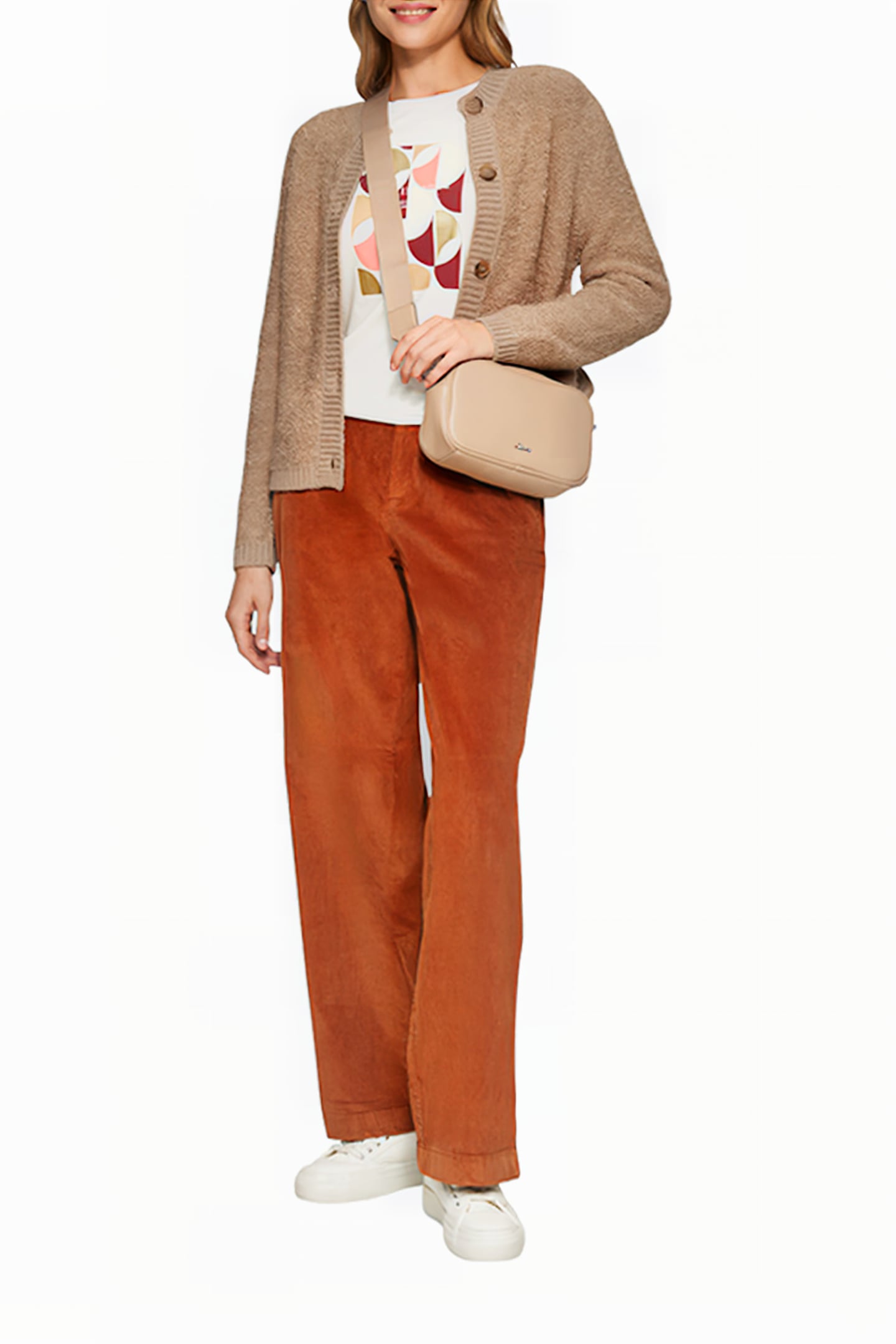 S.OLIVER CARDIGAN BROWN BEIGE 4