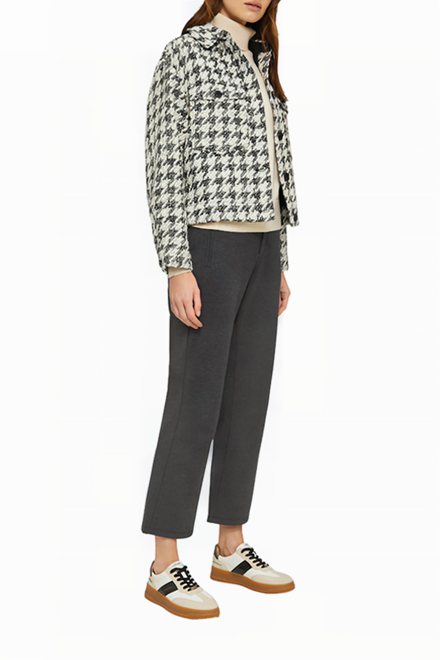 S.OLIVER PANT GREY/BLACK 2