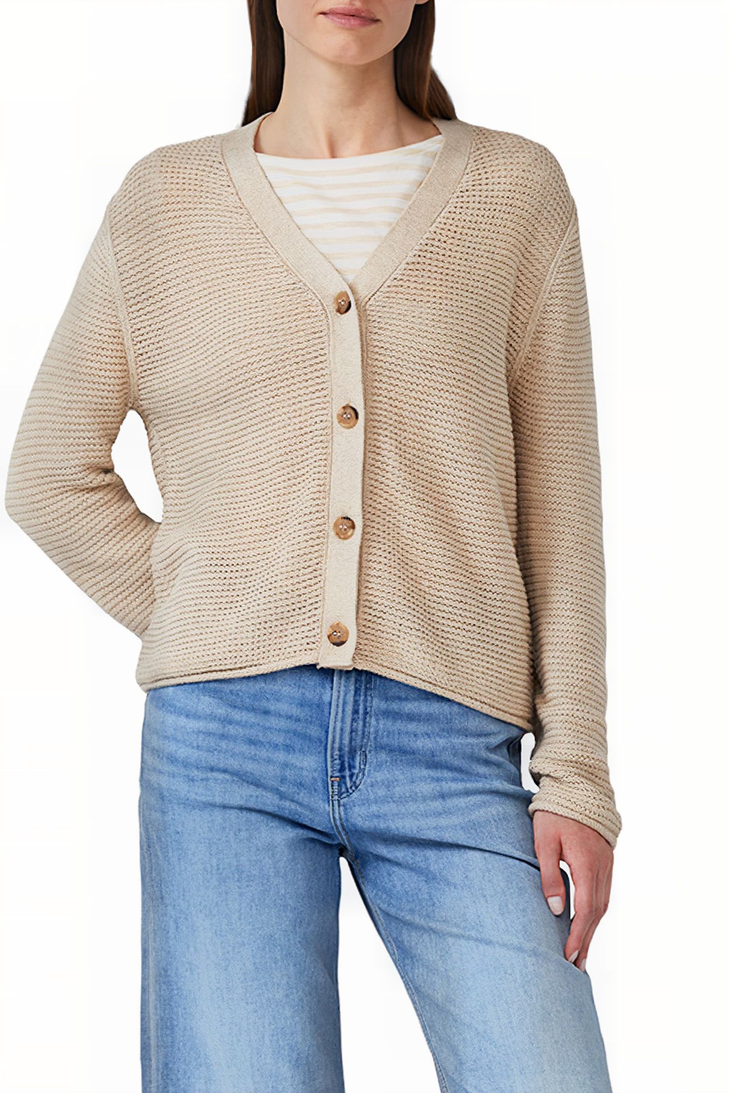 S.OLIVER CARDIGAN BEIGE 1