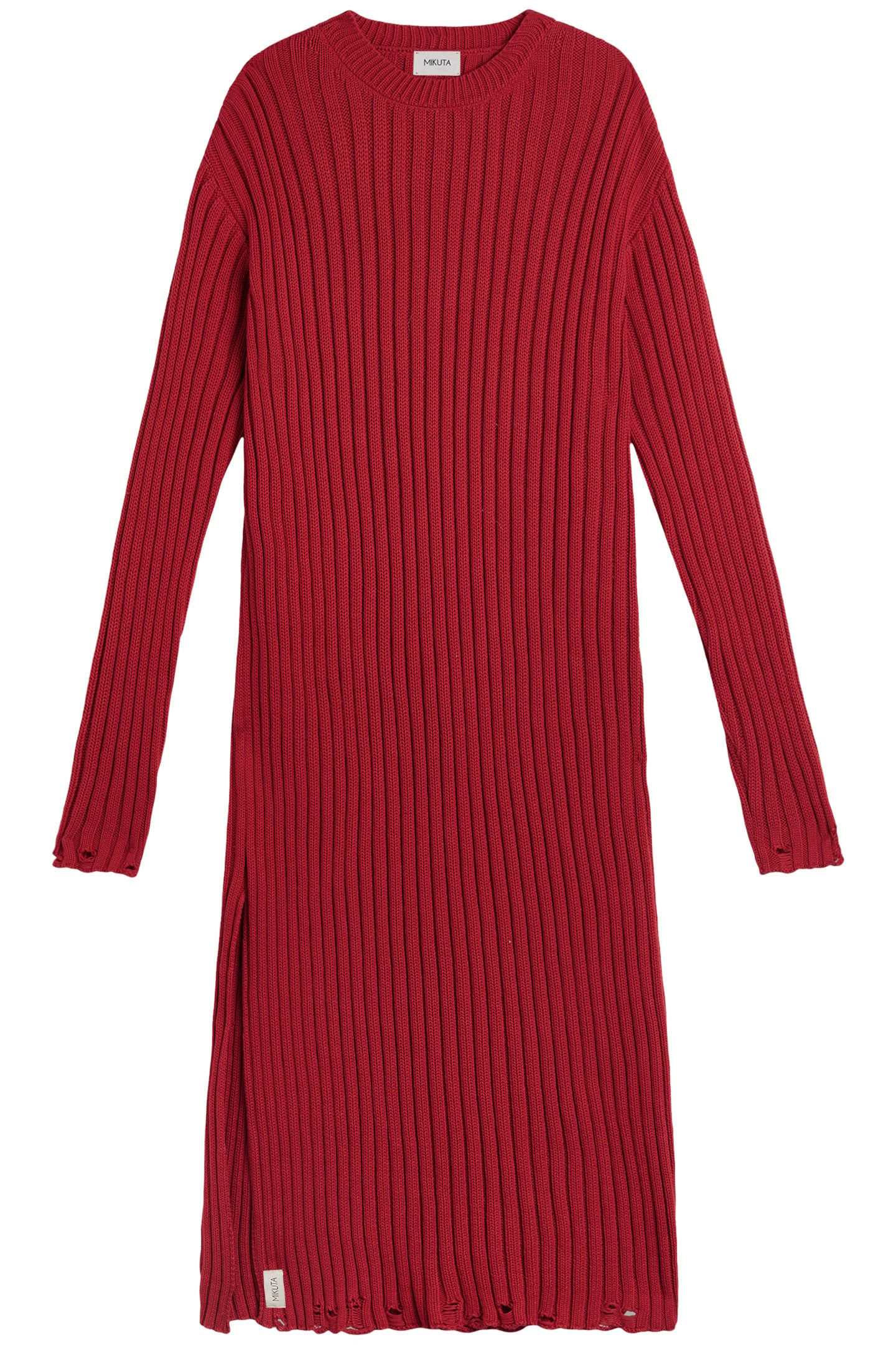 THE RED KNIT LONGSLEEVE DRESS | Online Outlet | Otrium