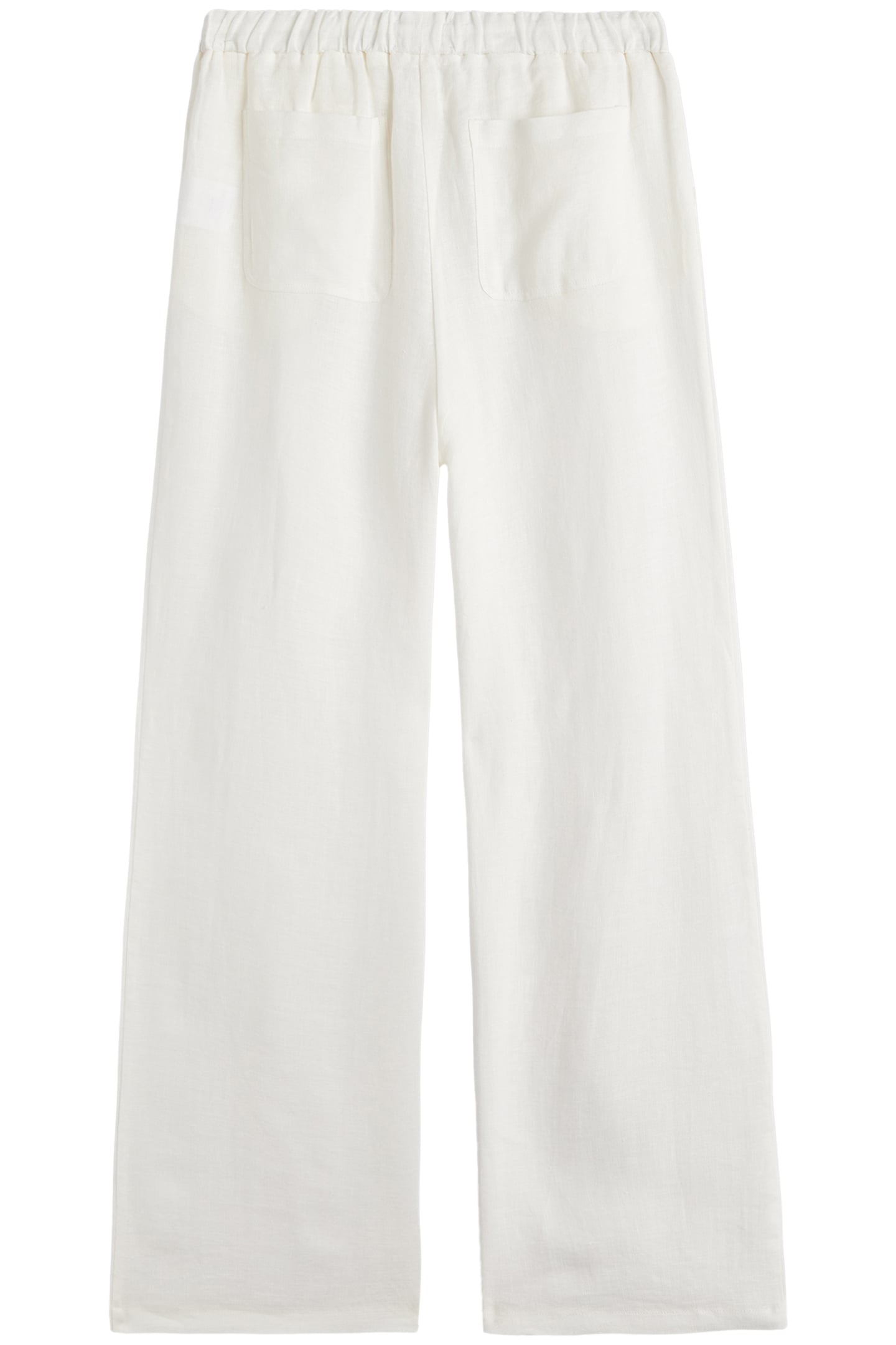 THE WHITE LOOSE LINEN PANTS 2