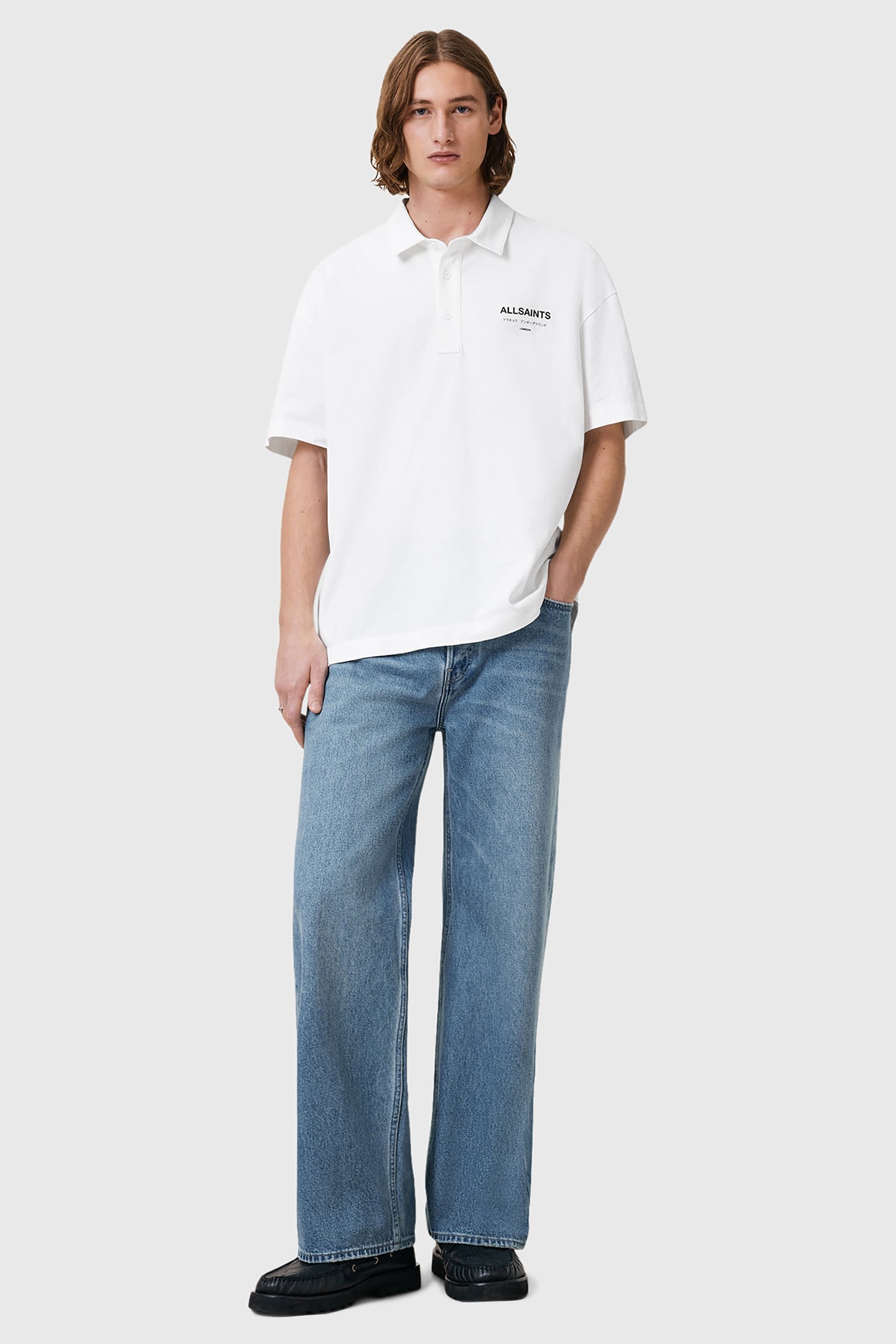 UNDERGROUND SS POLO ASHEN WHITE 2