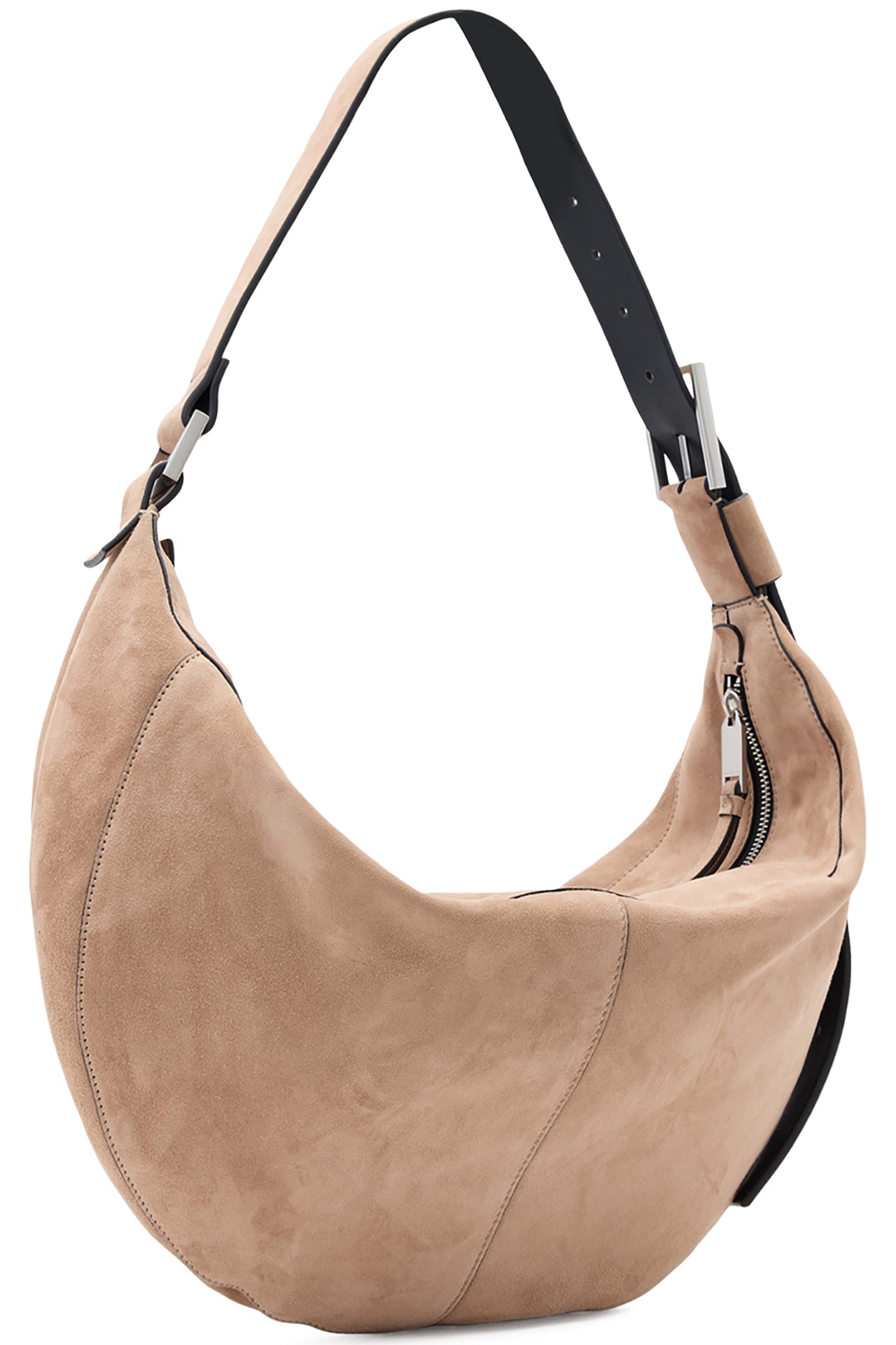 LUNA SUEDE SHLDR BAG MINK BROWN 5