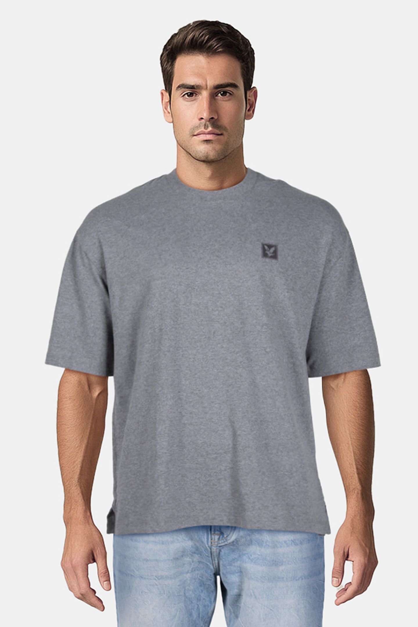 STRIPED 3 PACK RELAXED T-SHIRT OLIVE STRIPE/MID GREY MARL/JE 3