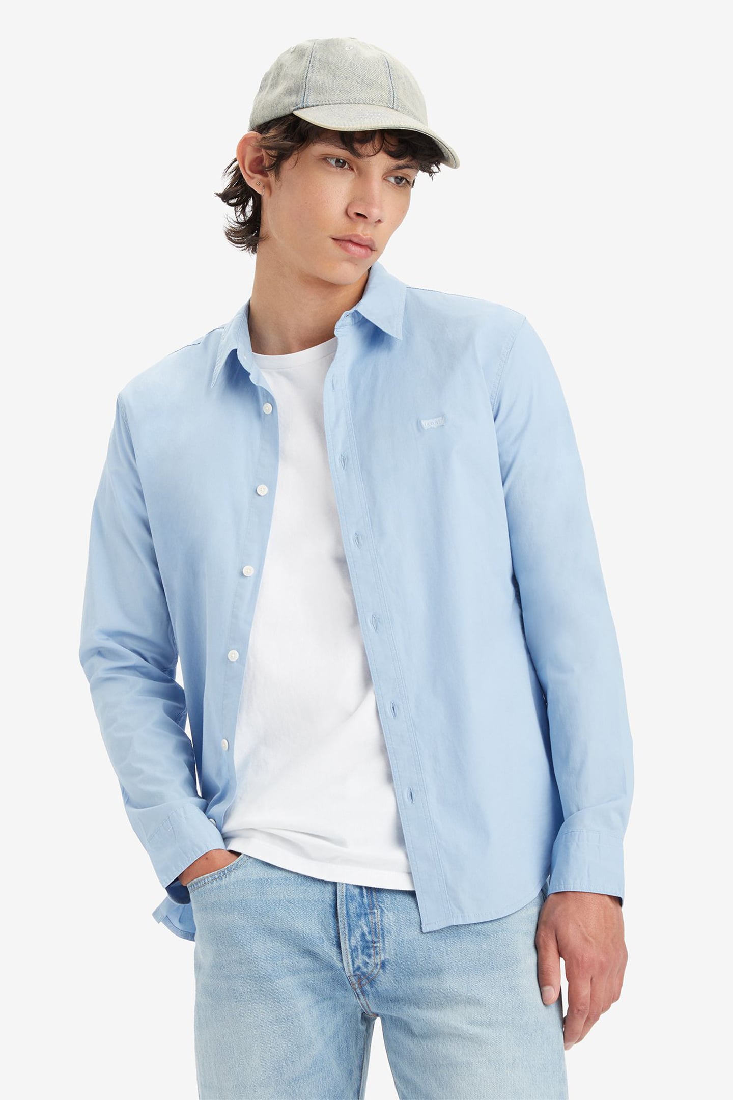 BATTERY HOUSEMARK SLIM FIT SHIRT BLUE 4