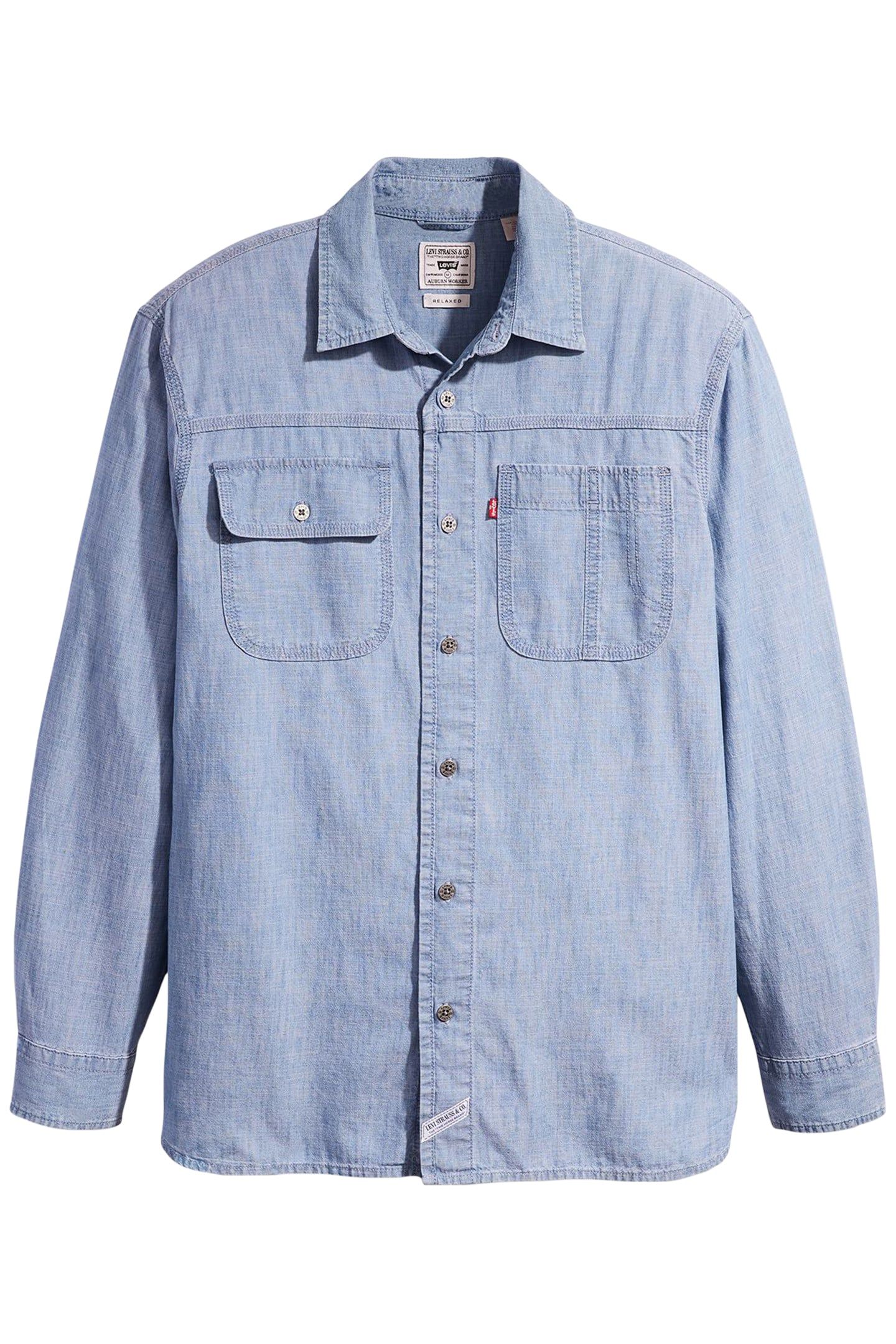 LONG SLEEVE AUBURN WORKER SHIRT BLUE 3