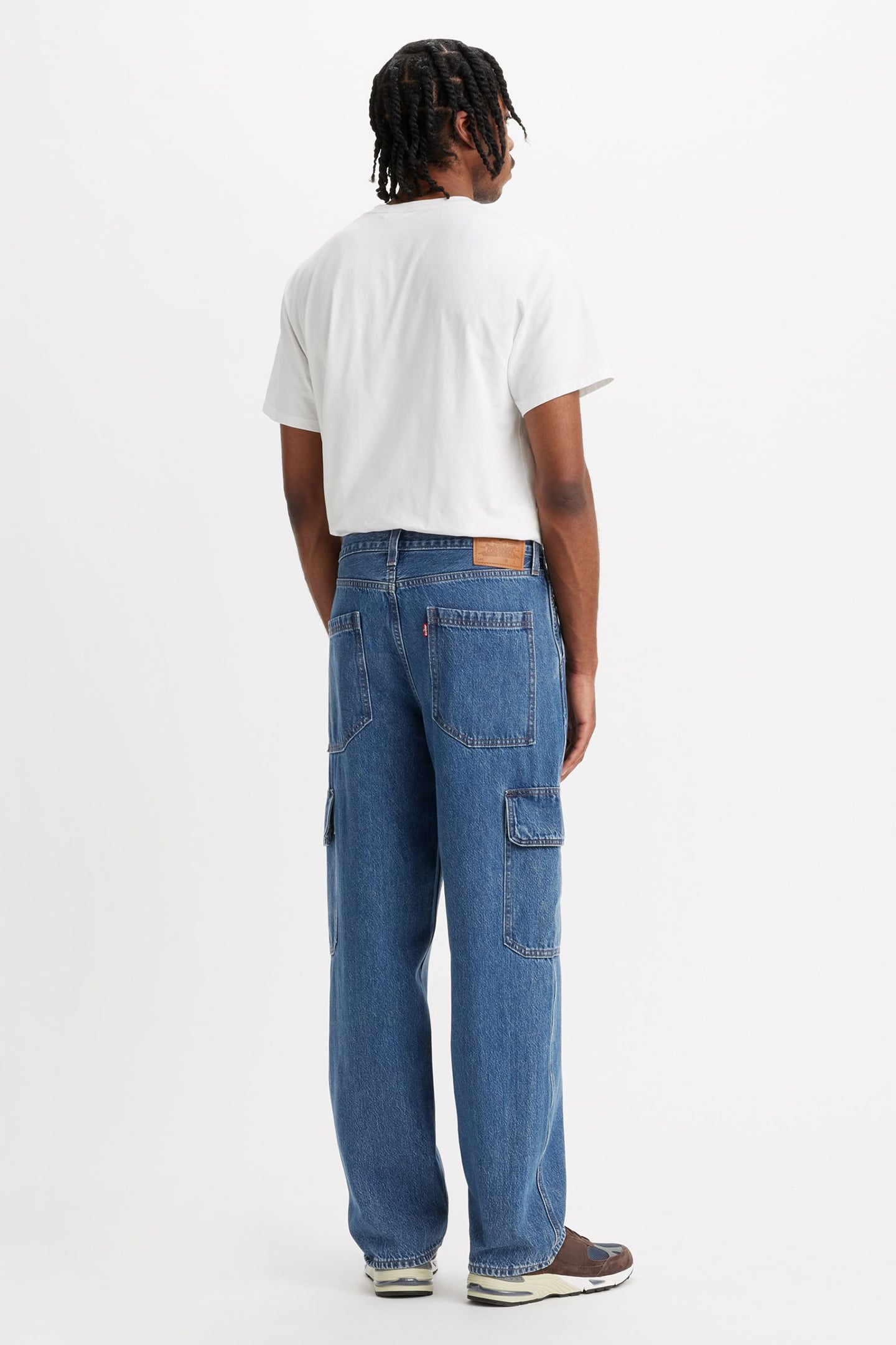 568™ LOOSE STRAIGHT CARGOS BLUE 3