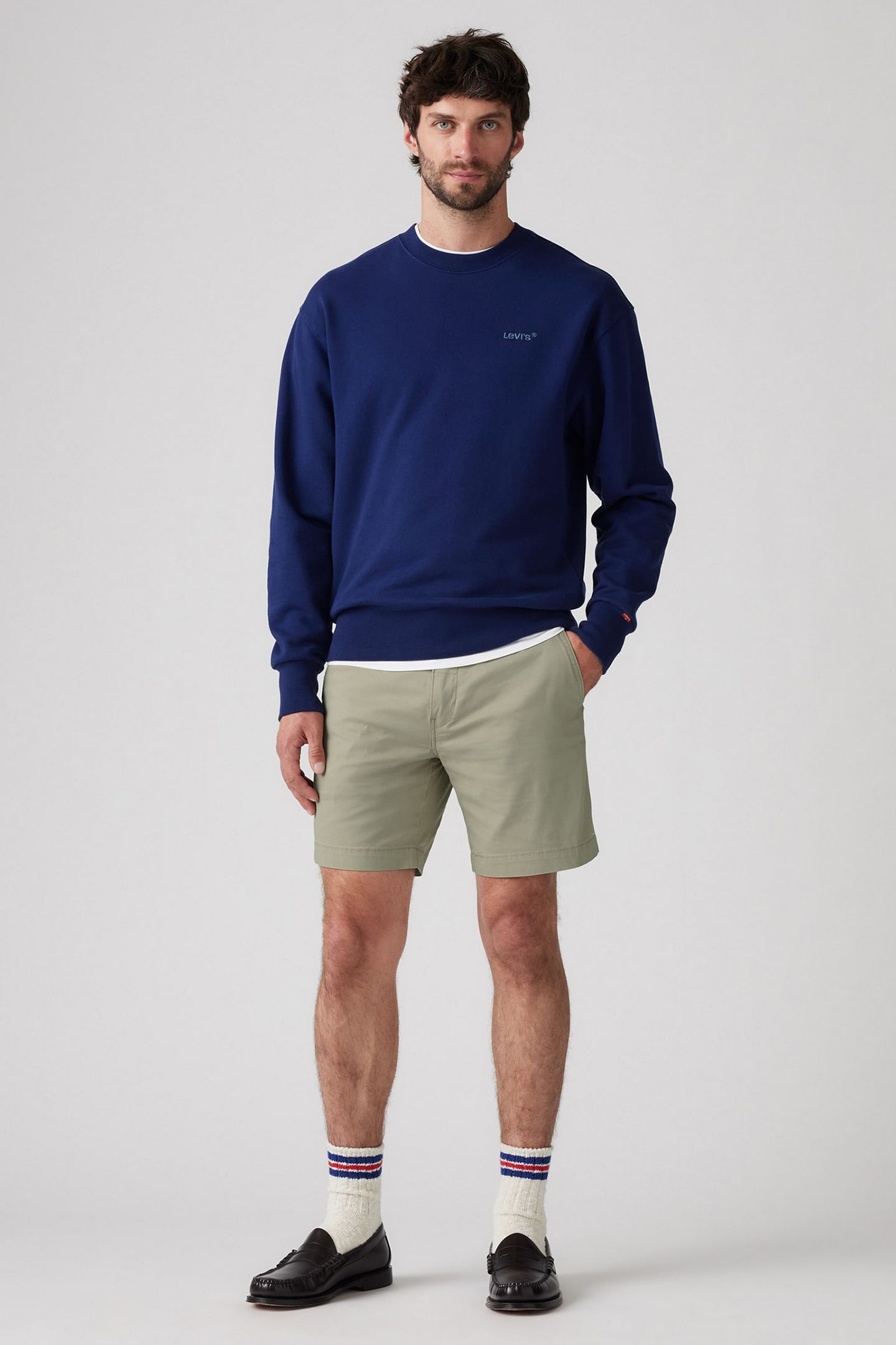 CHINO STANDARD COTTON LINEN SHORTS NEUTRAL 5