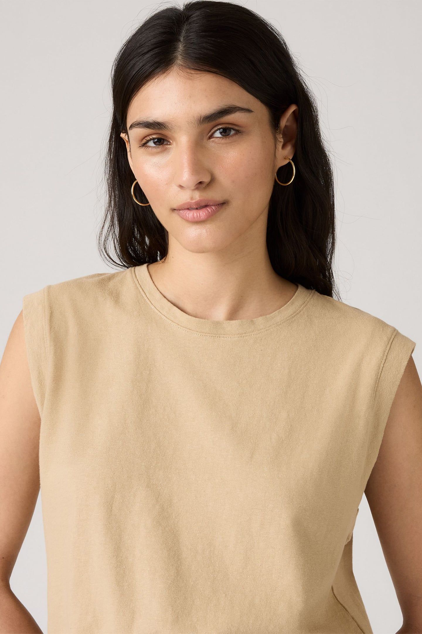BOXY TANK TOP TAN 4