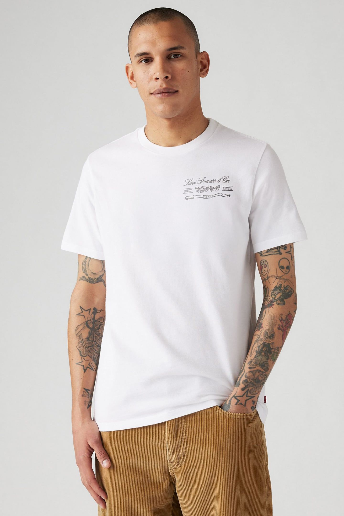 GRAPHIC CREWNECK T-SHIRT WHITE 4