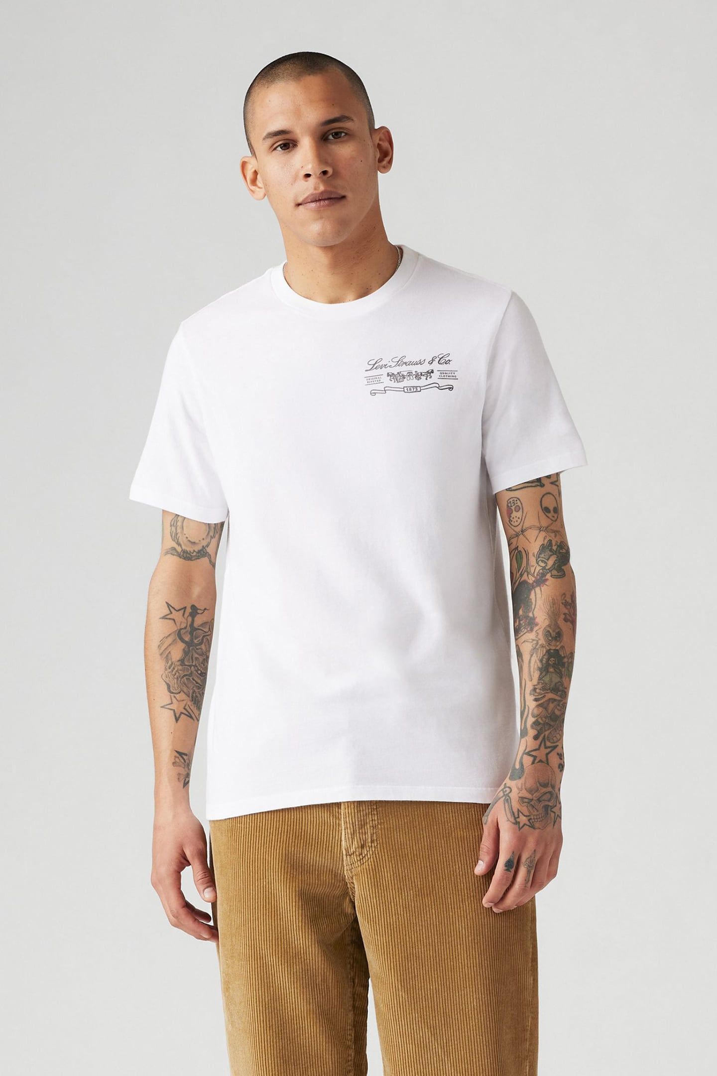 GRAPHIC CREWNECK T-SHIRT WHITE 1