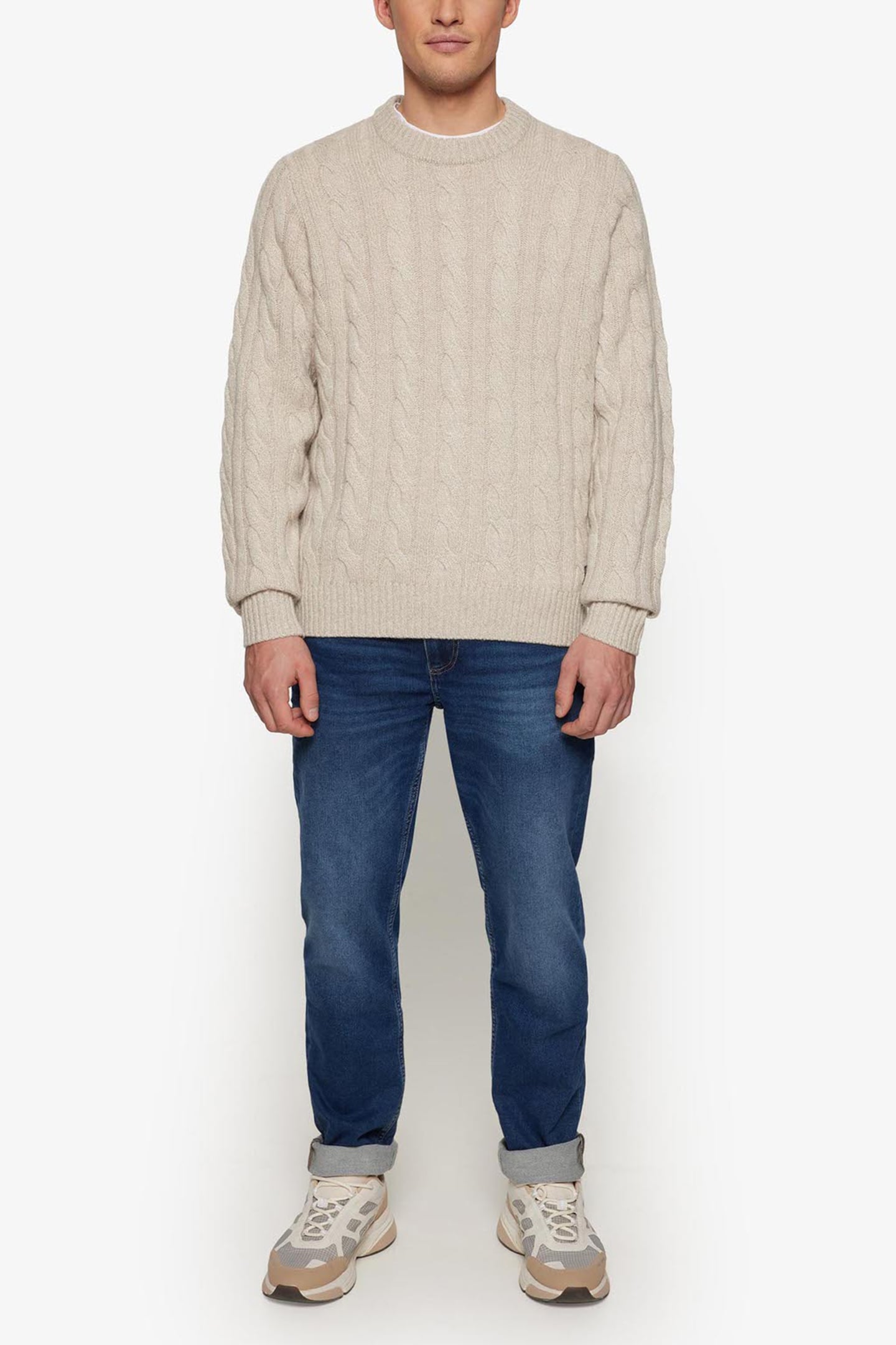 AMINSI CABLE KNIT PURE CASHMERE 3