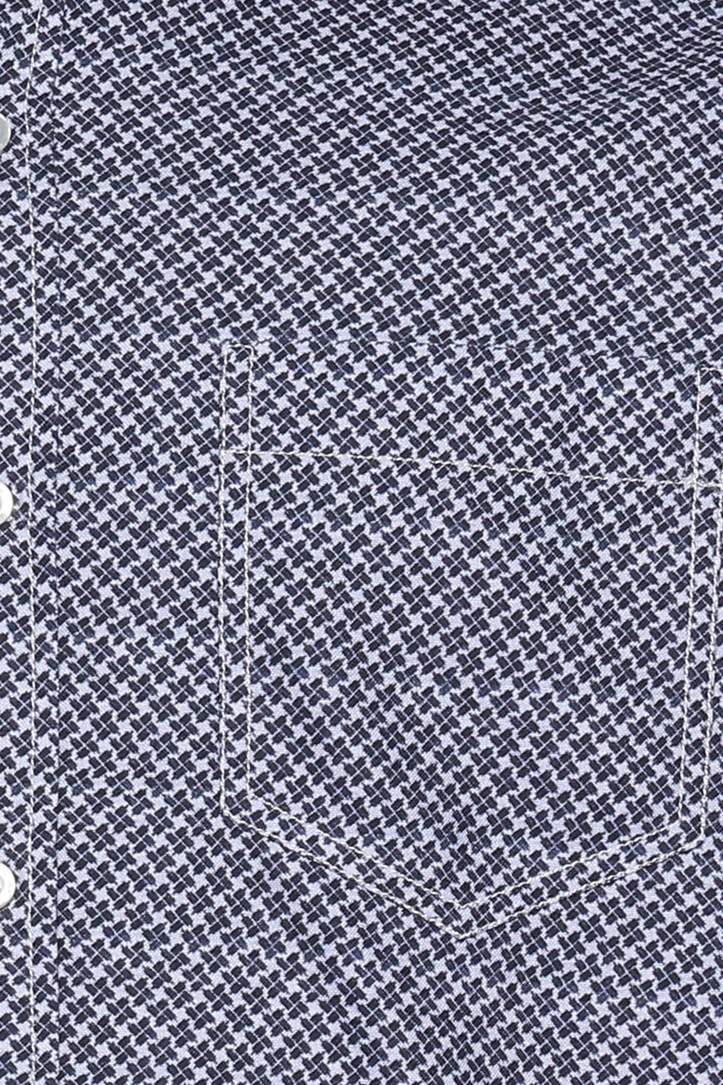 CARTERSI PRINT OXF L/S SHIRTS DEEP MARINE 3