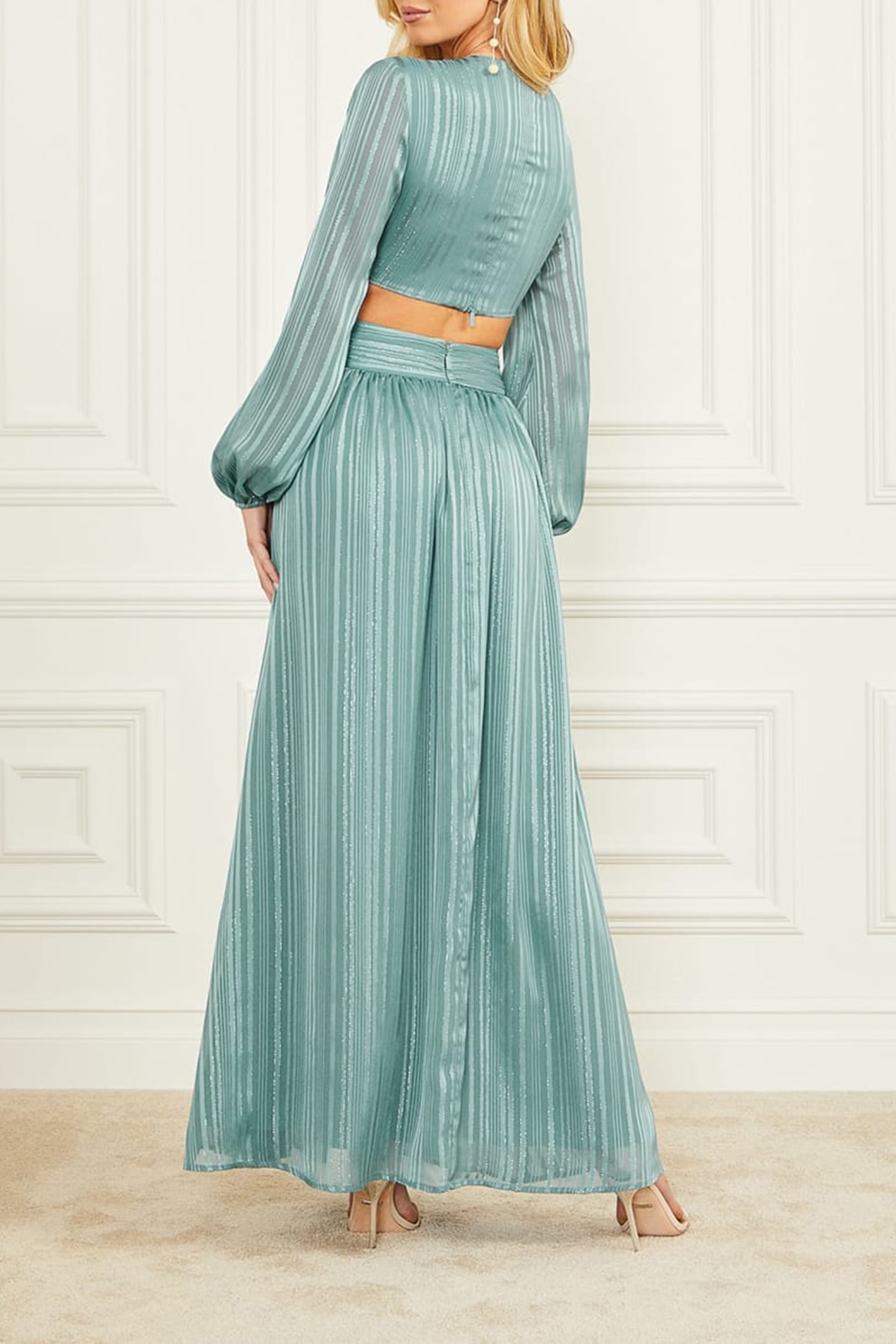 MARCIANO BY GUESS LUISE LONG DRESS HONEST BLUE 2