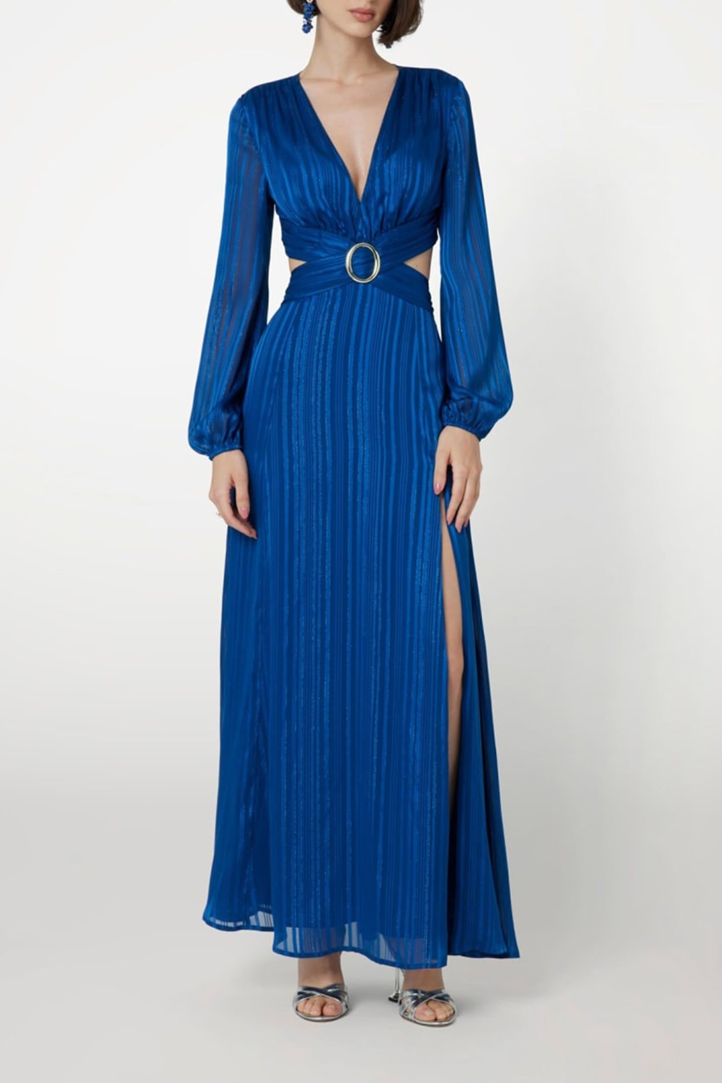 MARCIANO BY GUESS LUISE LONG DRESS BLUE MAYA 1