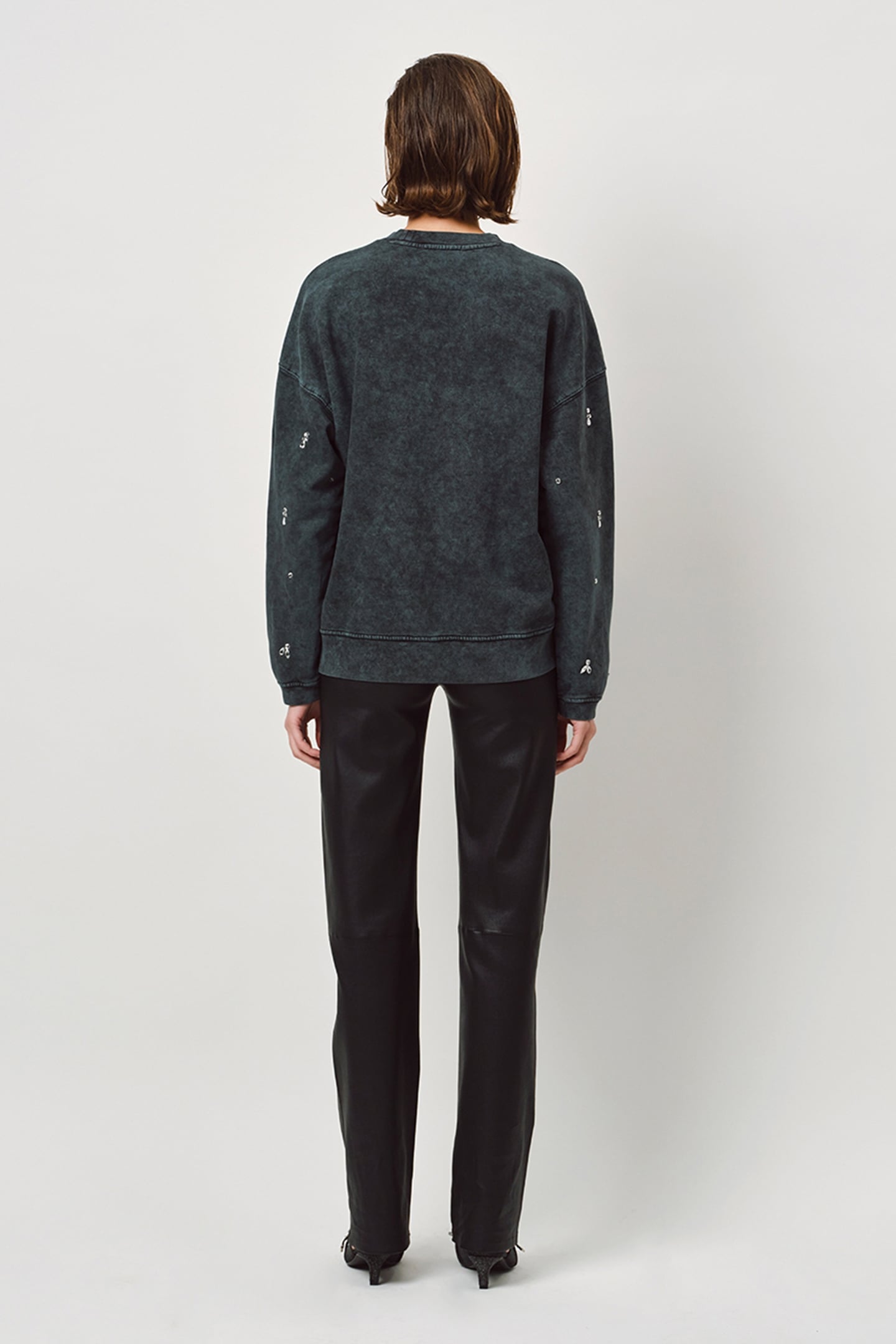JEXAR EMBELLISHED SWEATER WASHED BLACK 2