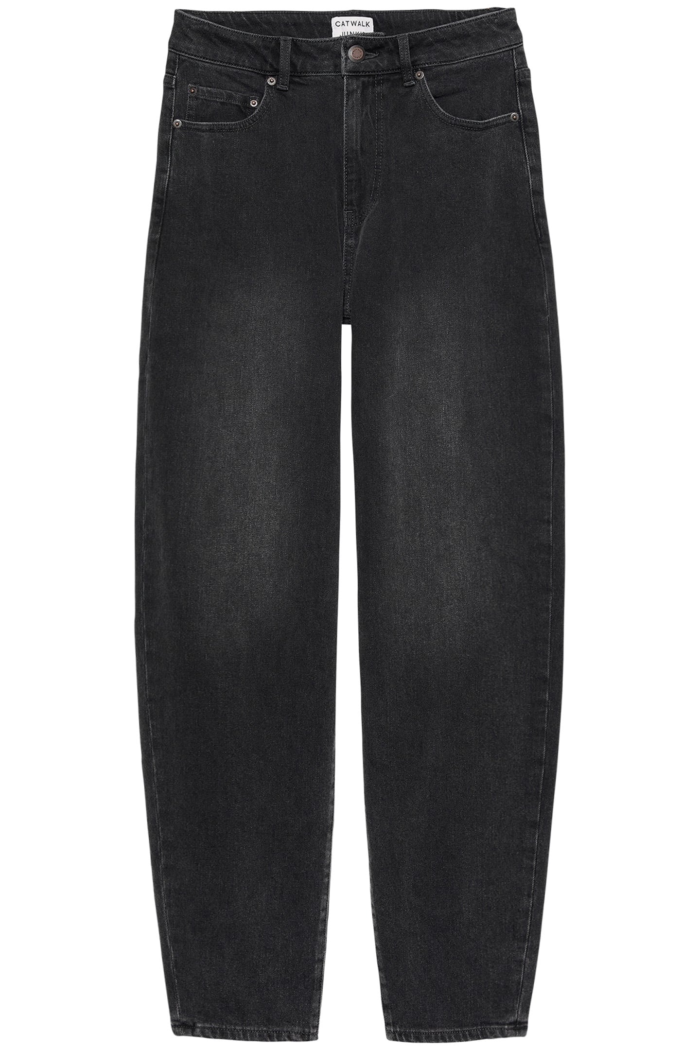 BARREL FIT JEANS WASHED BLACK 3
