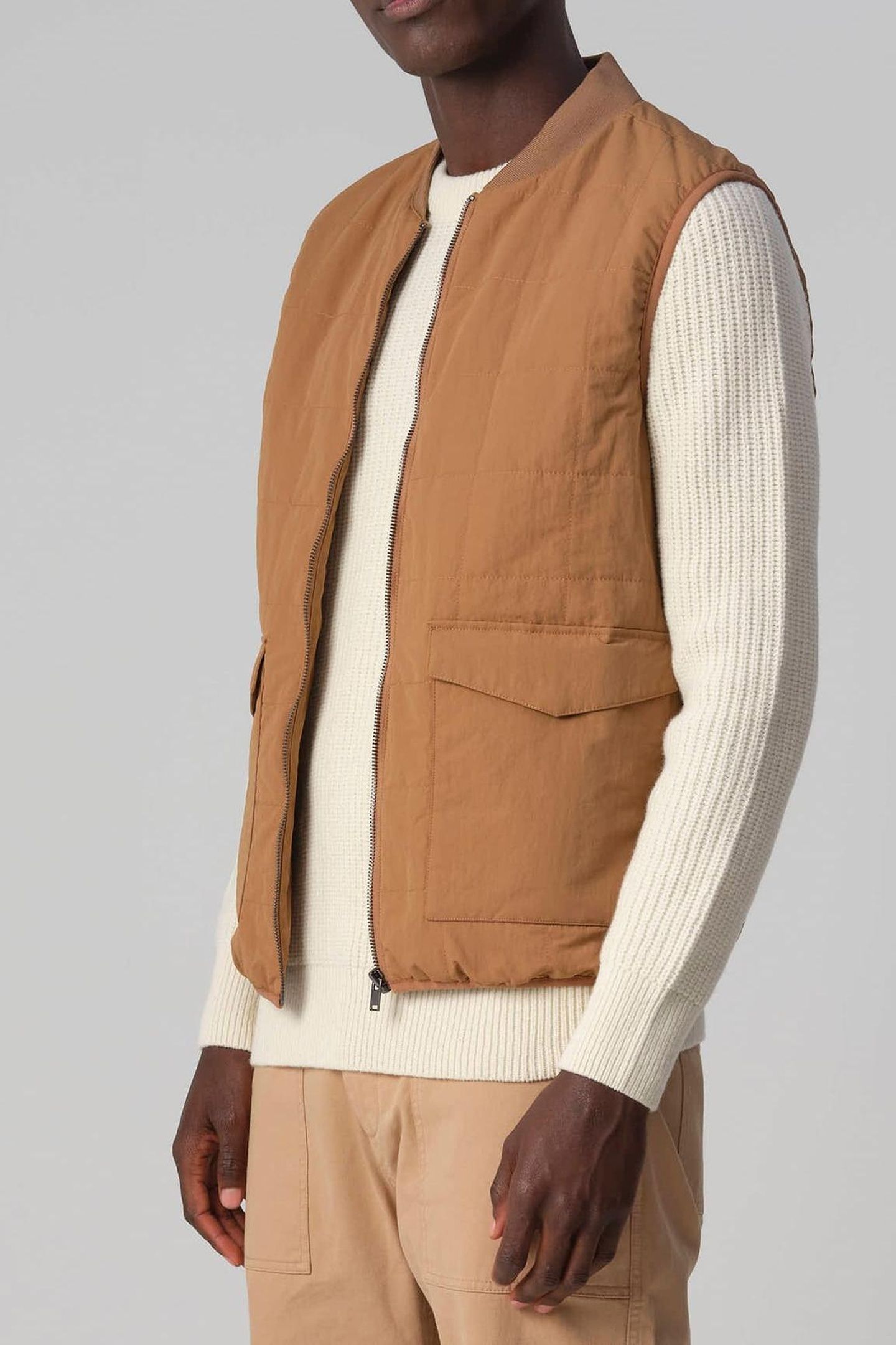 J.C. RAGS RAFE BODYWARMER TOASTED COCONUT 3