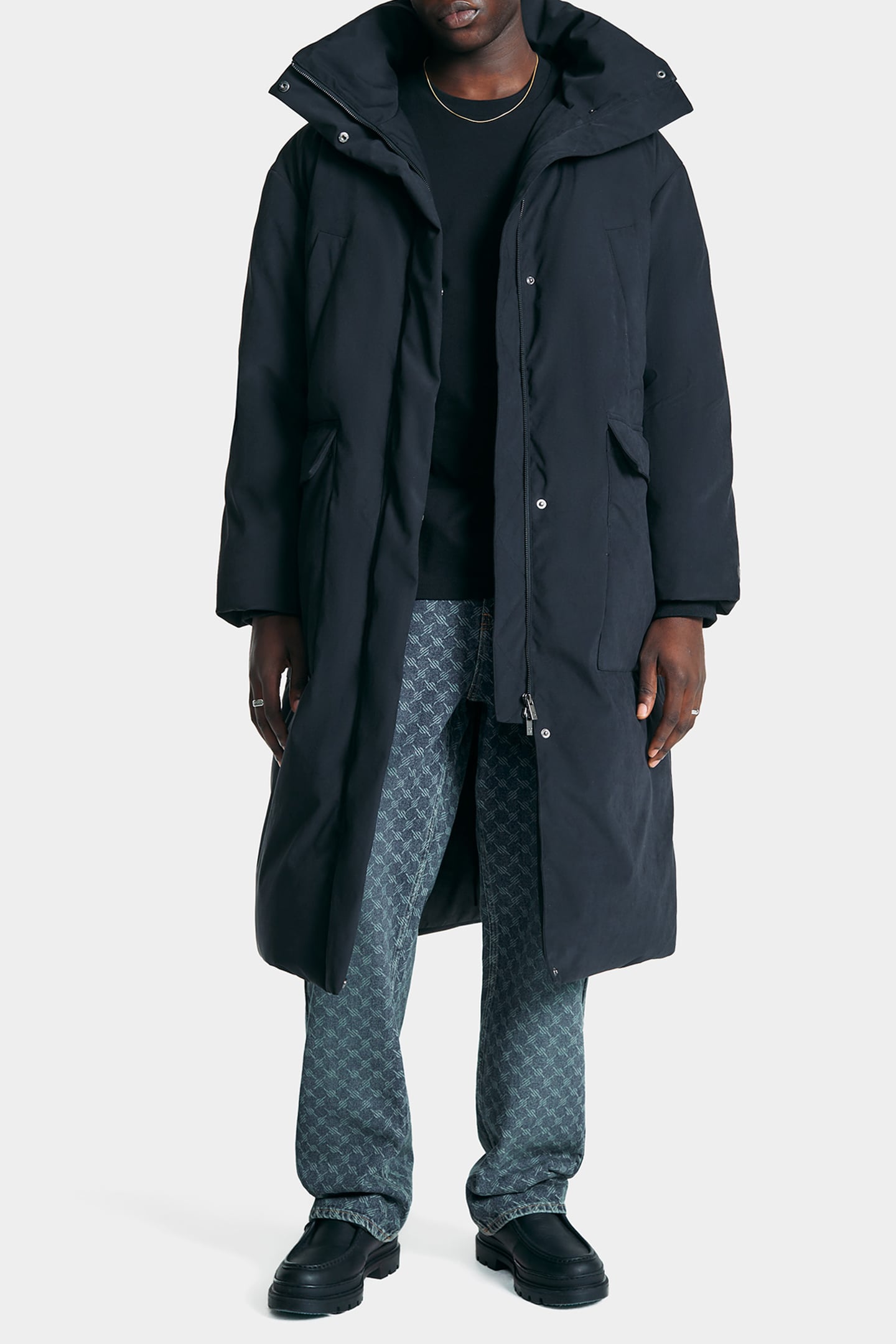 ROWA PUFFER COAT BLACK 1