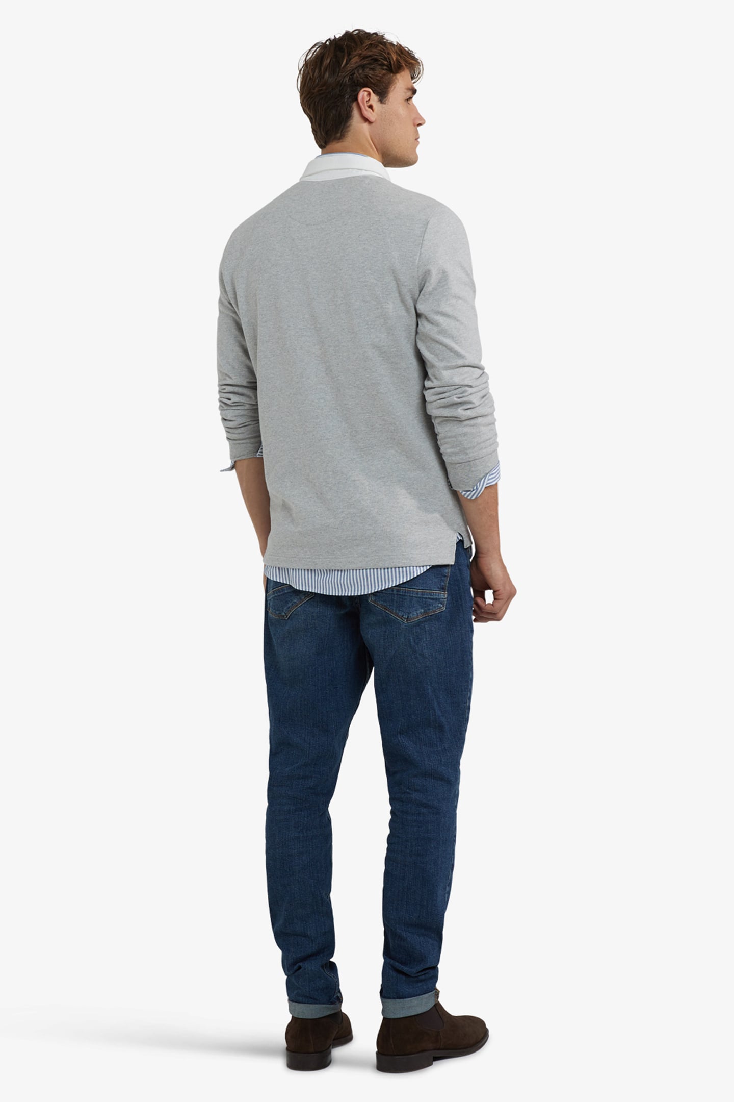 COLOURBLOCK RUGBY MEDIUM GREY MELANGE 3