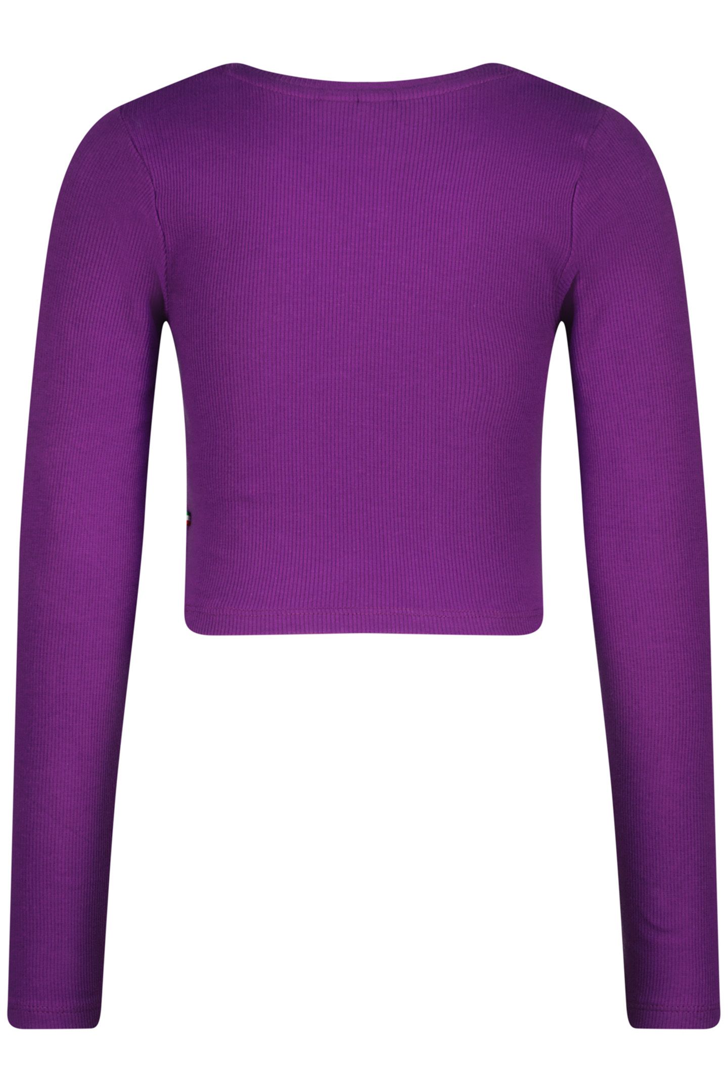 GIRLS G-BASIC-CROP RIB LONGSLEEVE T-SHIRT ULTRA PURPLE 2