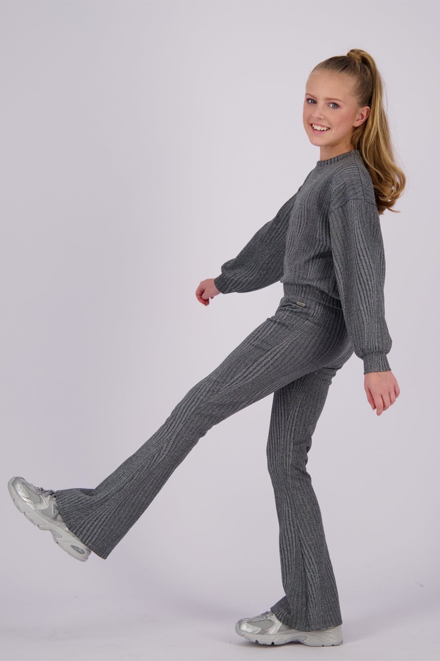 GIRLS JANE TOP GREY ROCK 7