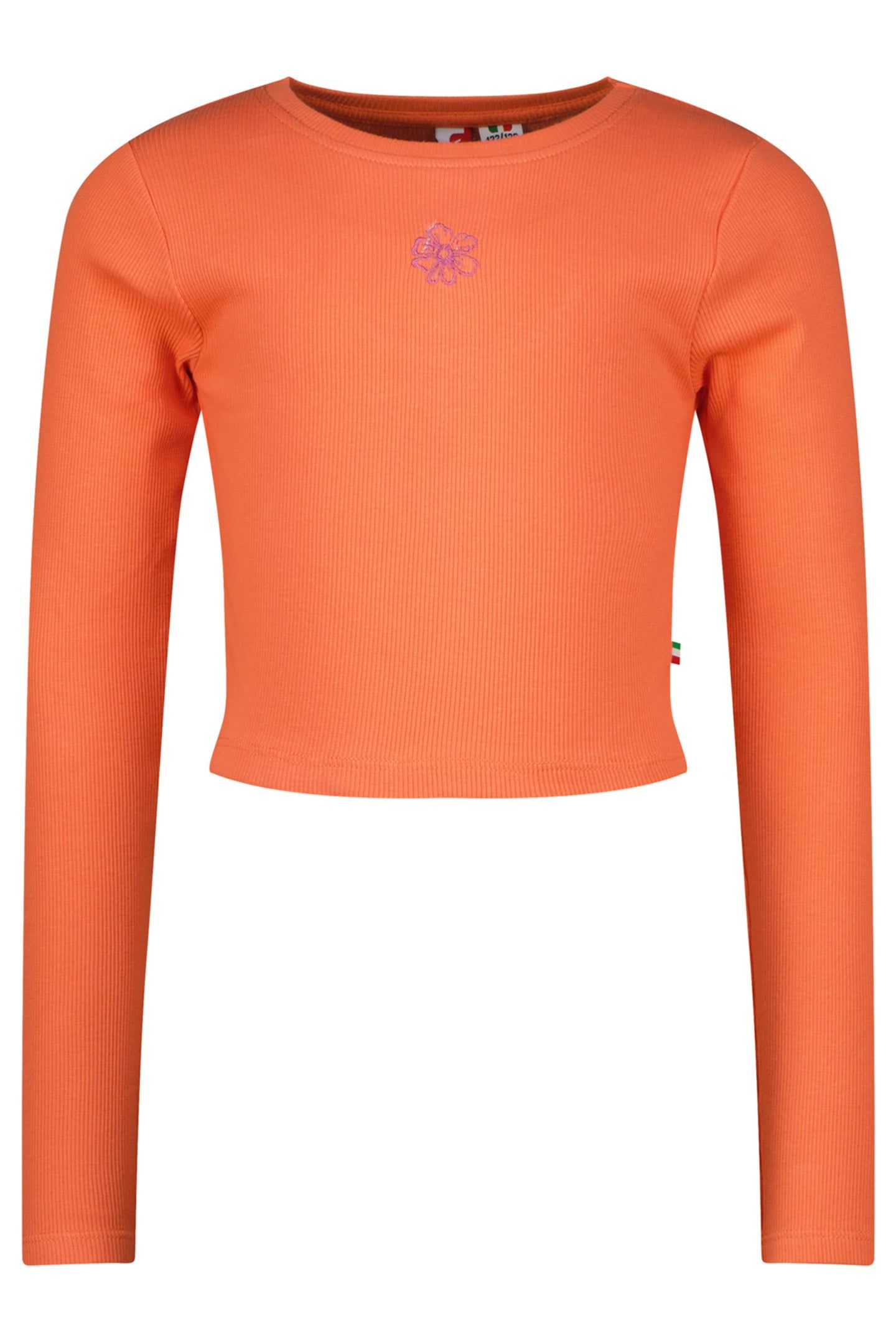 GIRLS G-BASIC-RIB LONGSLEEVE T-SHIRT FRESH CORAL 1