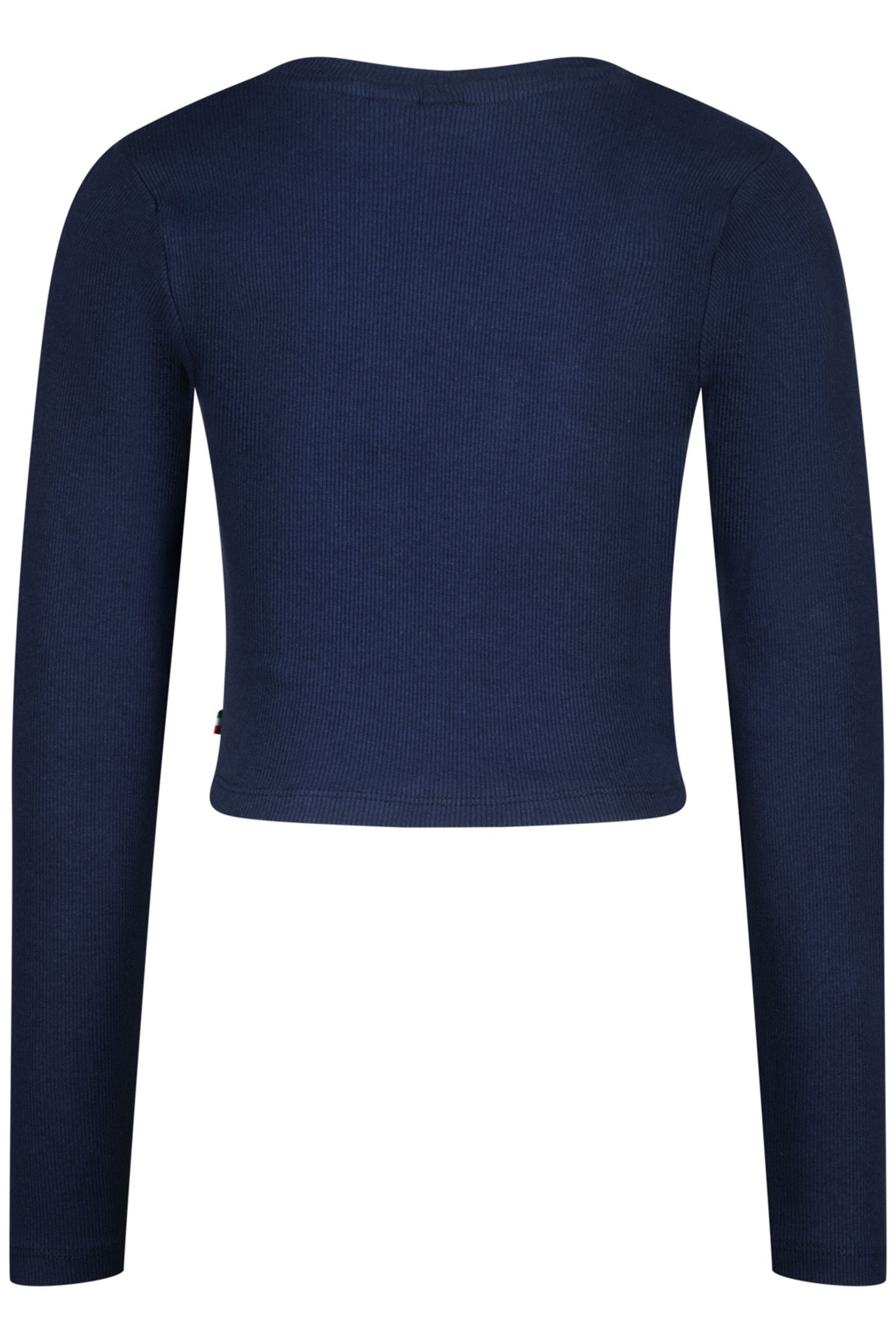 GIRLS G-BASIC-CROP RIB LONGSLEEVE T-SHIRT DARK BLUE 2