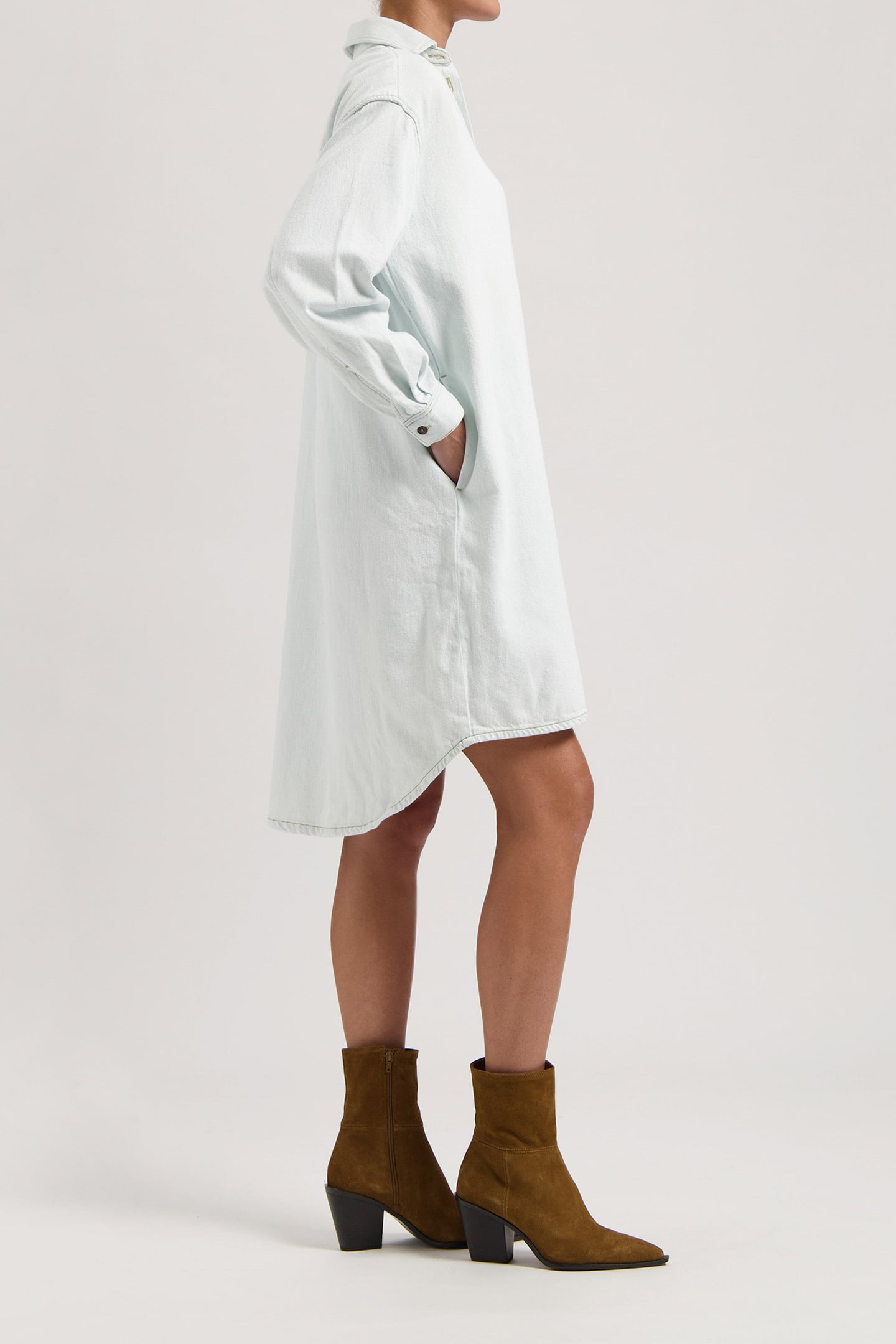 ELLA DENIM DRESS SUN STONE 5