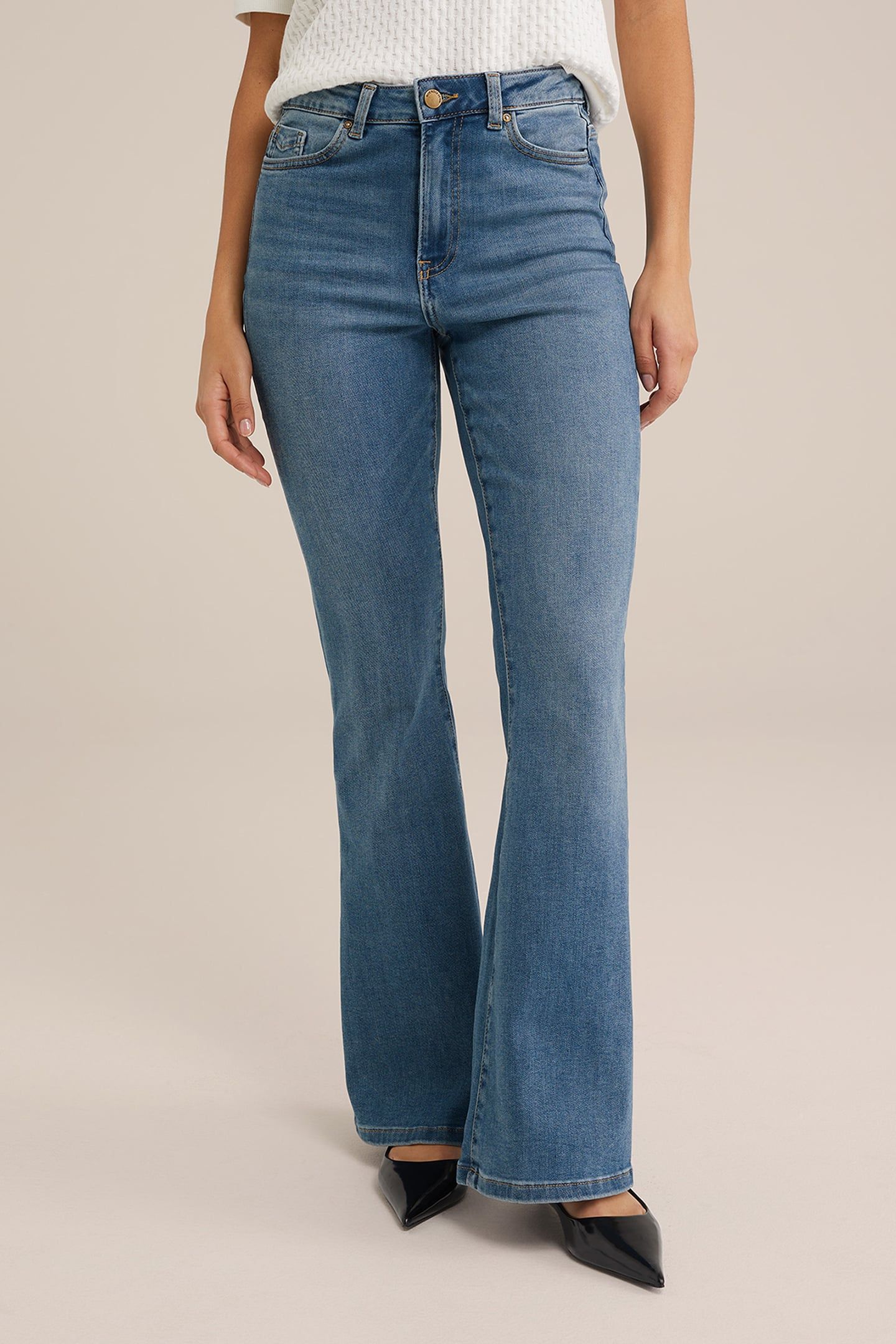 5-POCKET HIGH WAIST BLUE 1